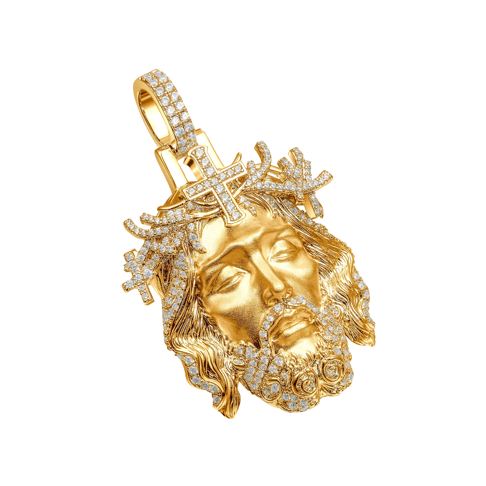 Women's Jesus Piece Iced Pendant