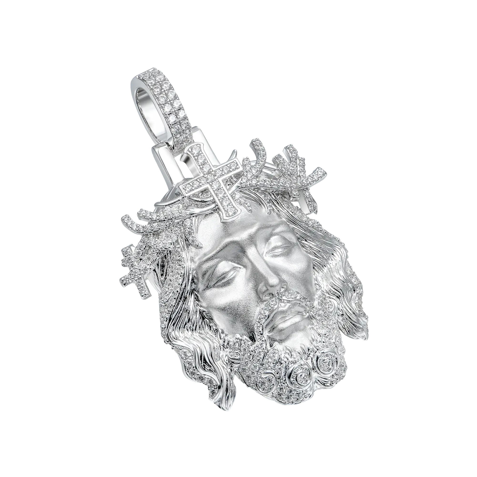 Women's Jesus Piece Iced Pendant
