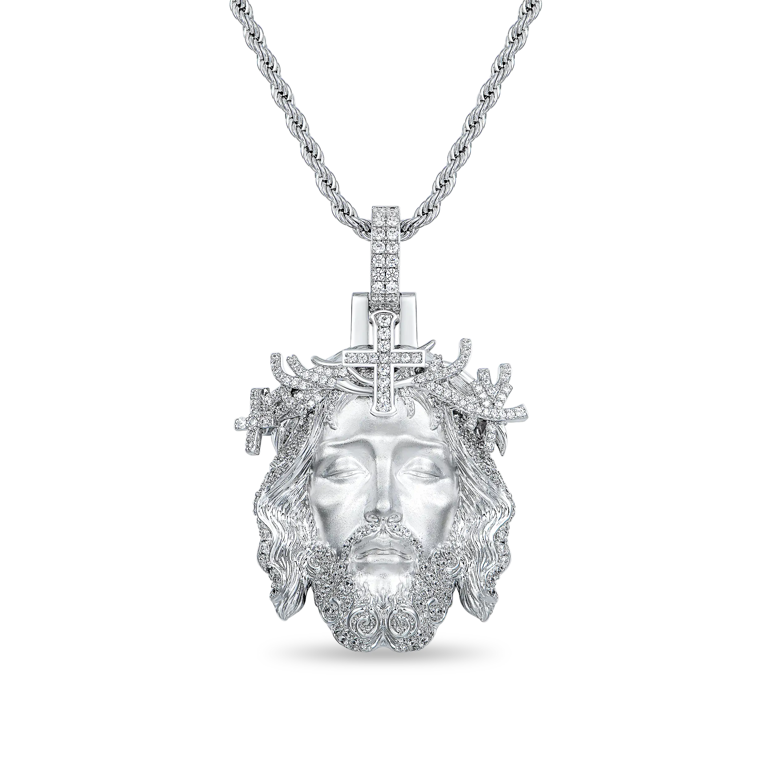 Jesus Piece Iced Pendant - Style 3