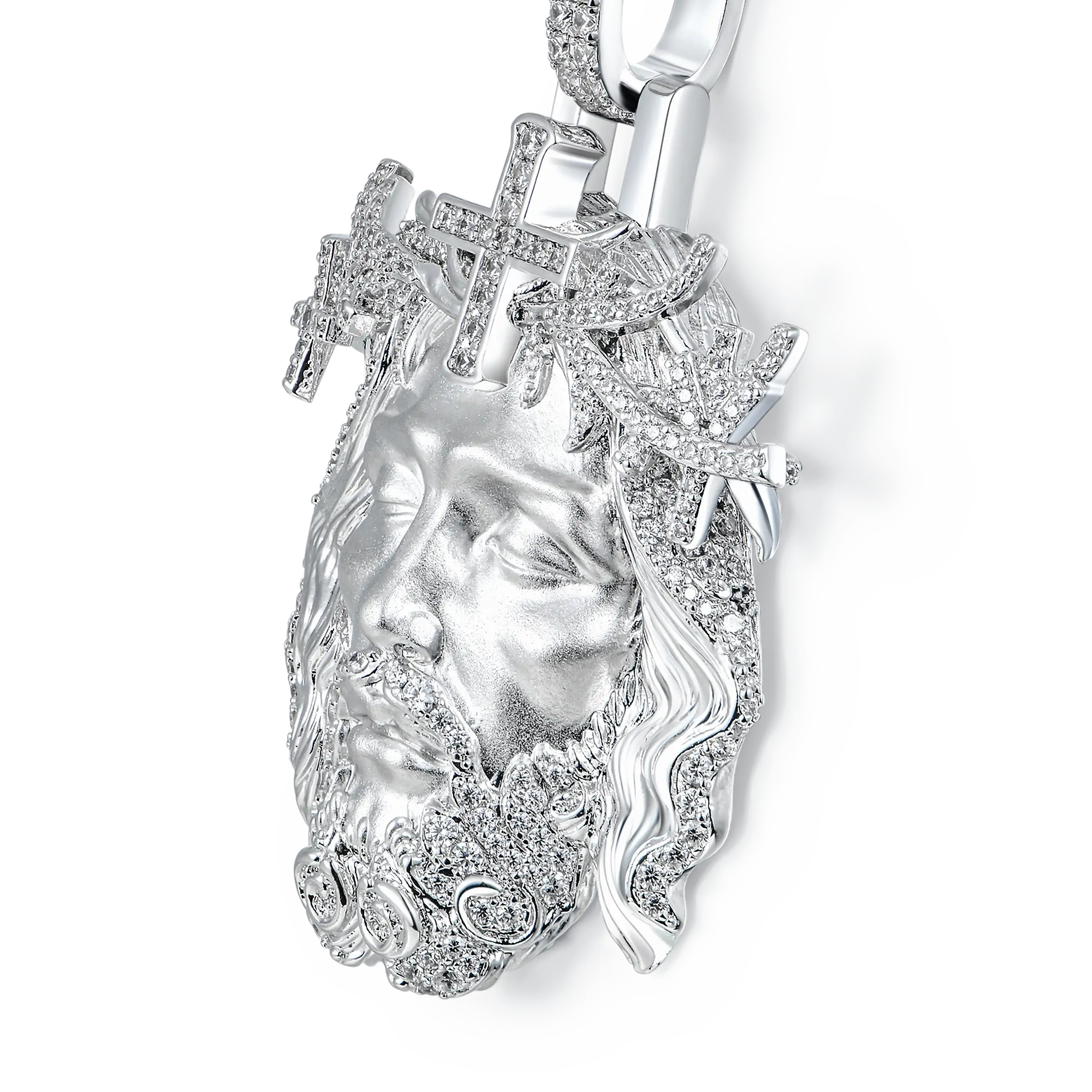 Jesus Piece Iced Pendant - Style 3