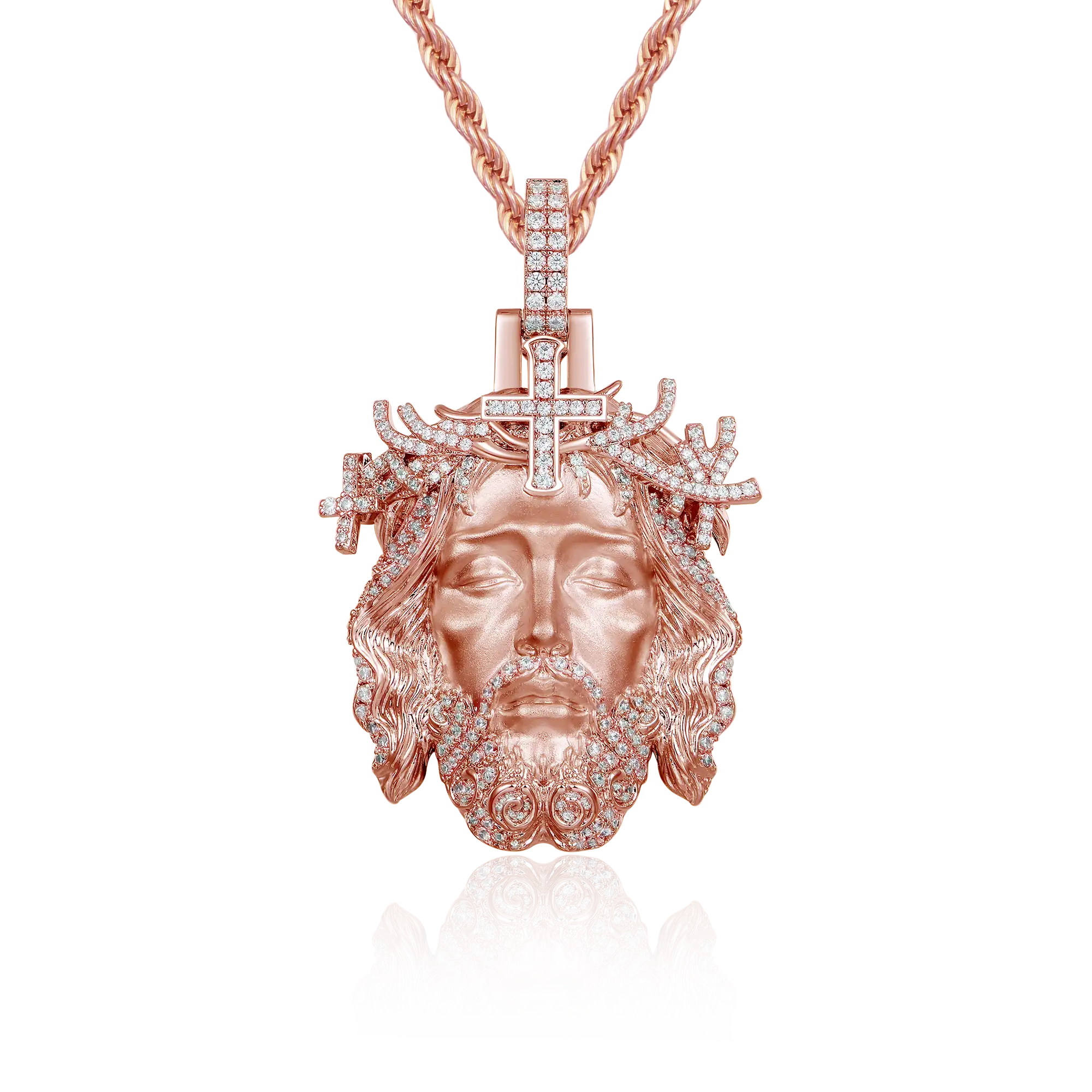 Moissanite Jesus Piece Iced Pendant