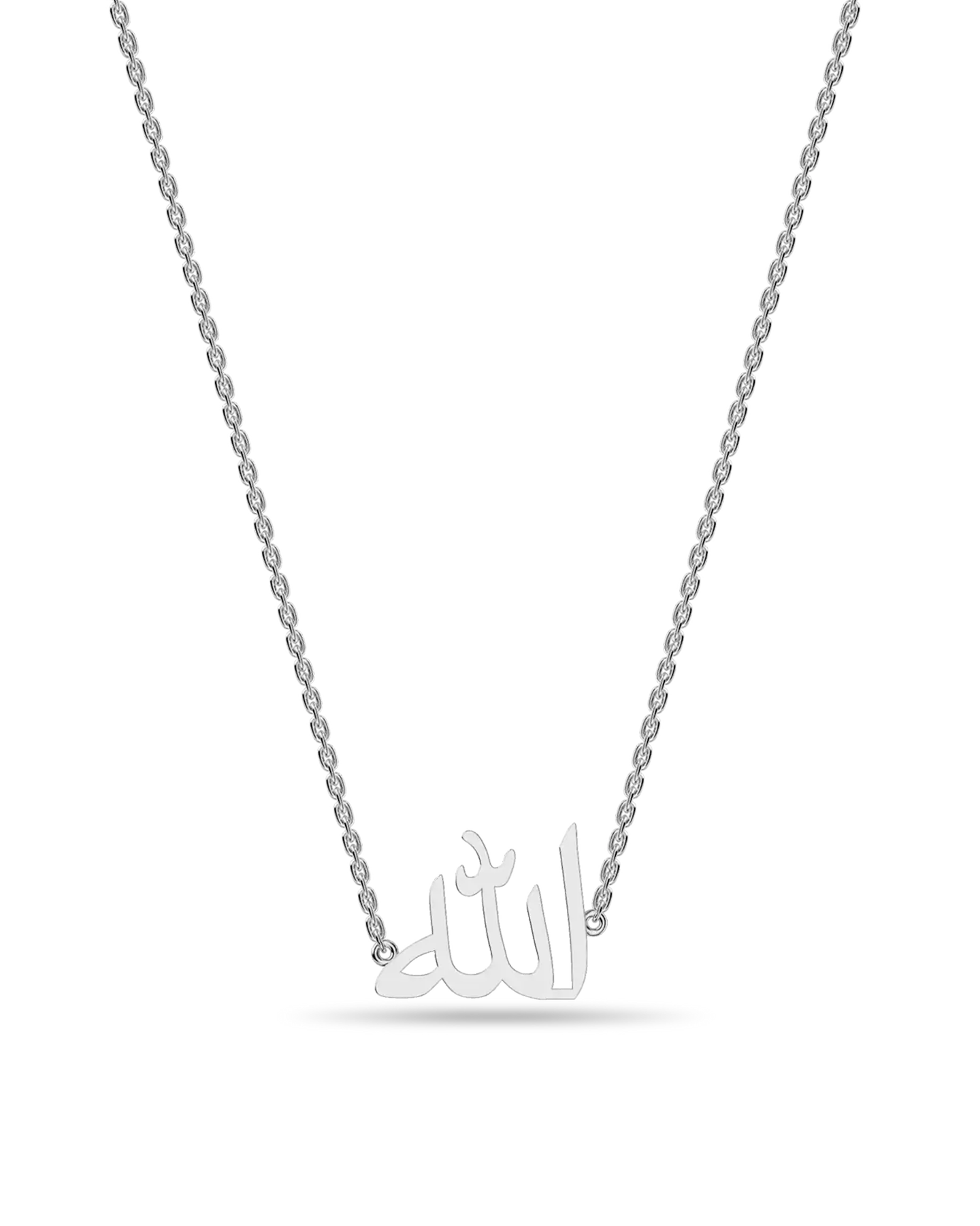 Custom 14K Solid Gold/Sterling Silver Arabic Name Necklace