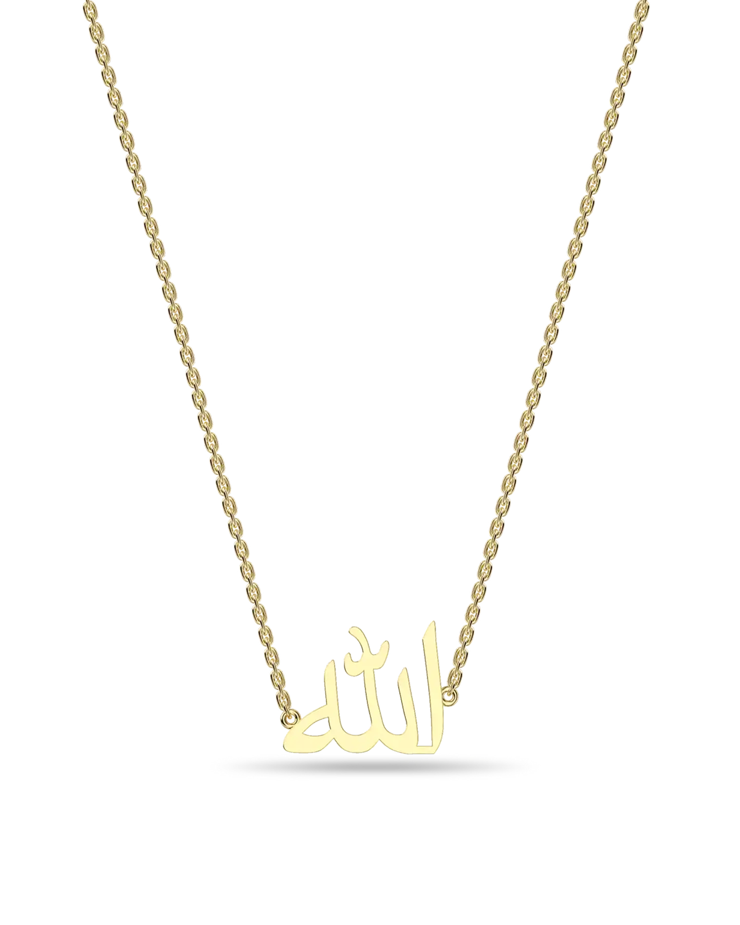 Custom 14K Solid Gold/Sterling Silver Arabic Name Necklace