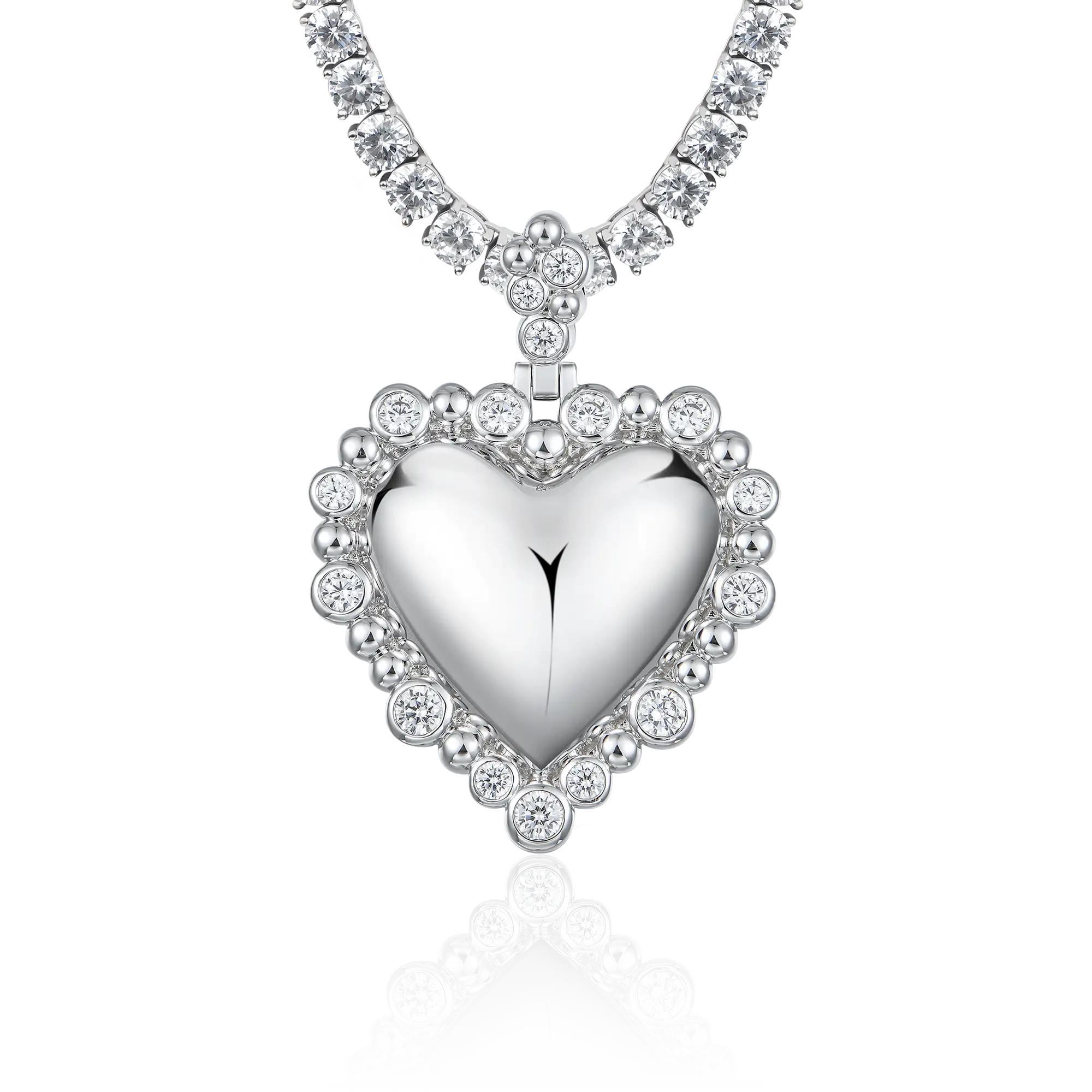 Women's Love Heart Metal Pendant