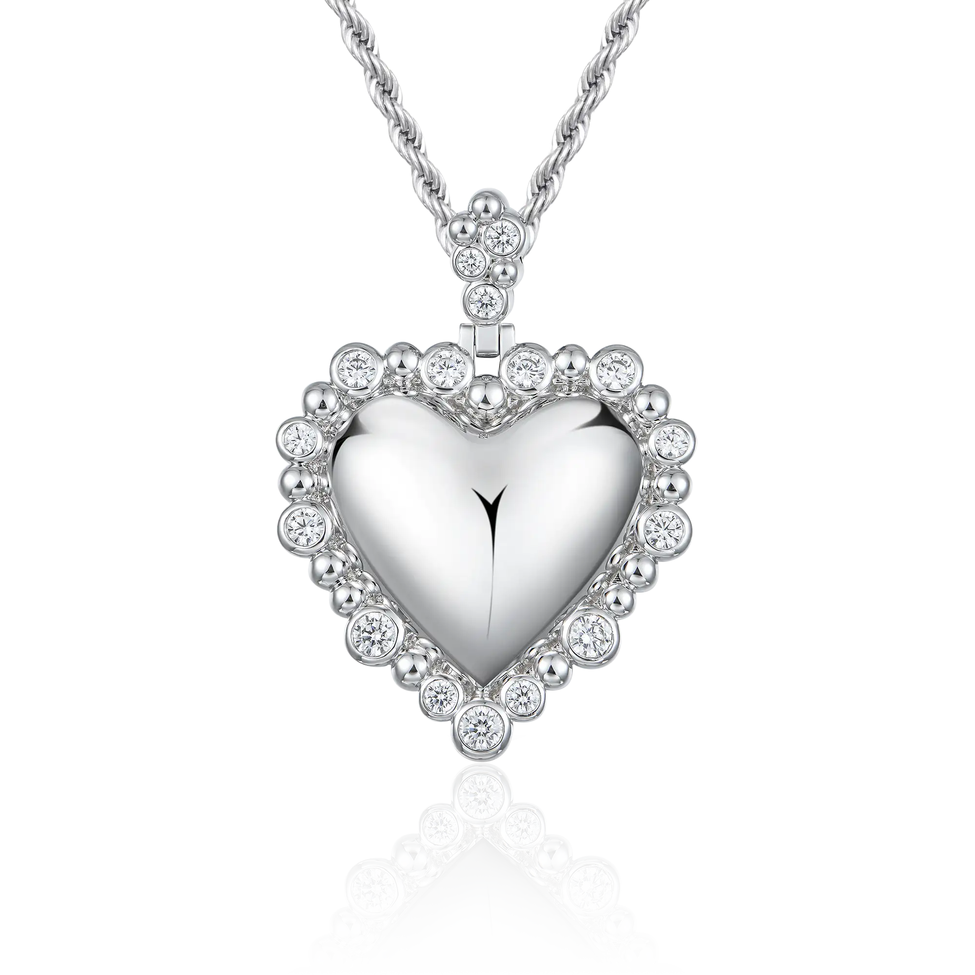 Women's Love Heart Metal Pendant