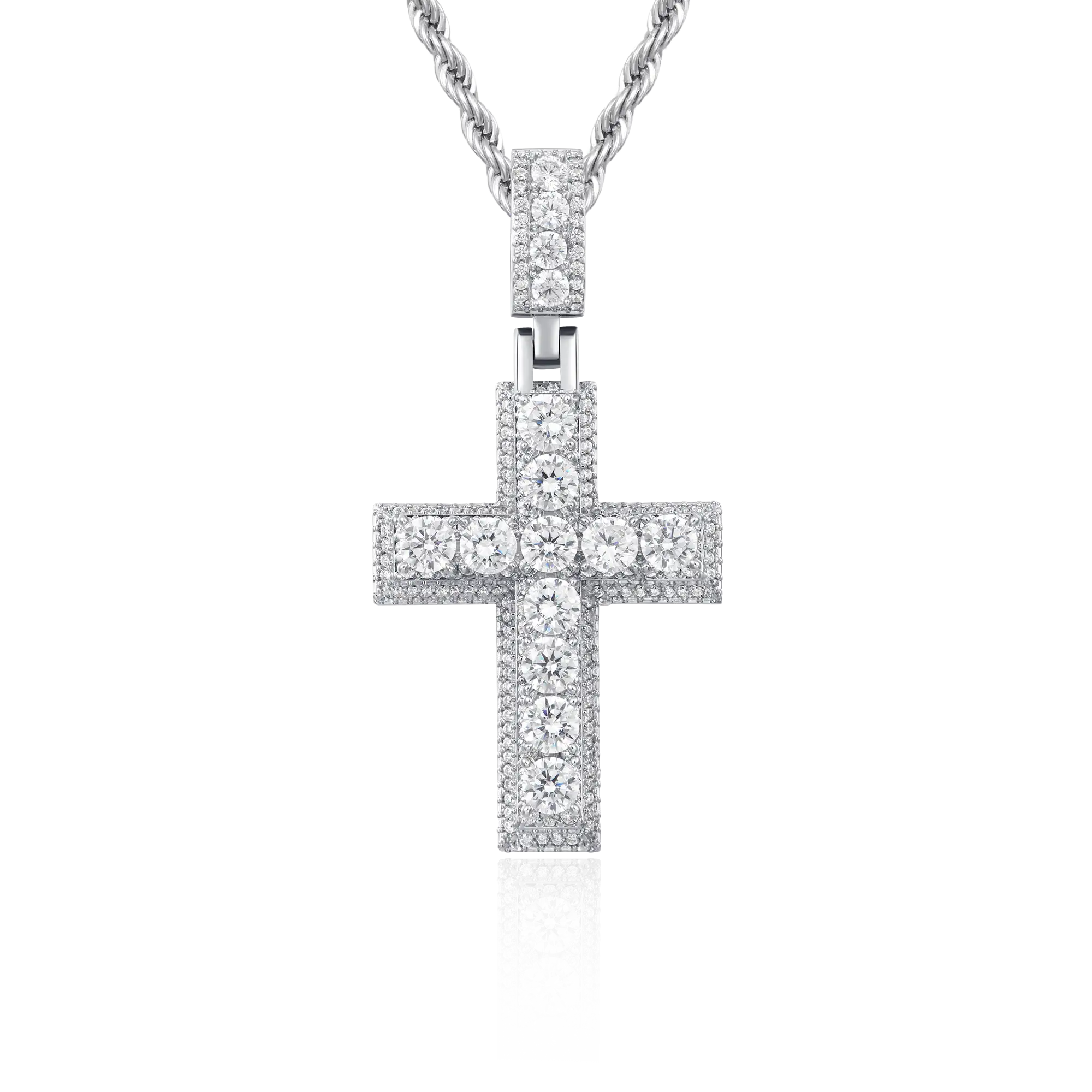 Brilliance Layered Cross Pendant
