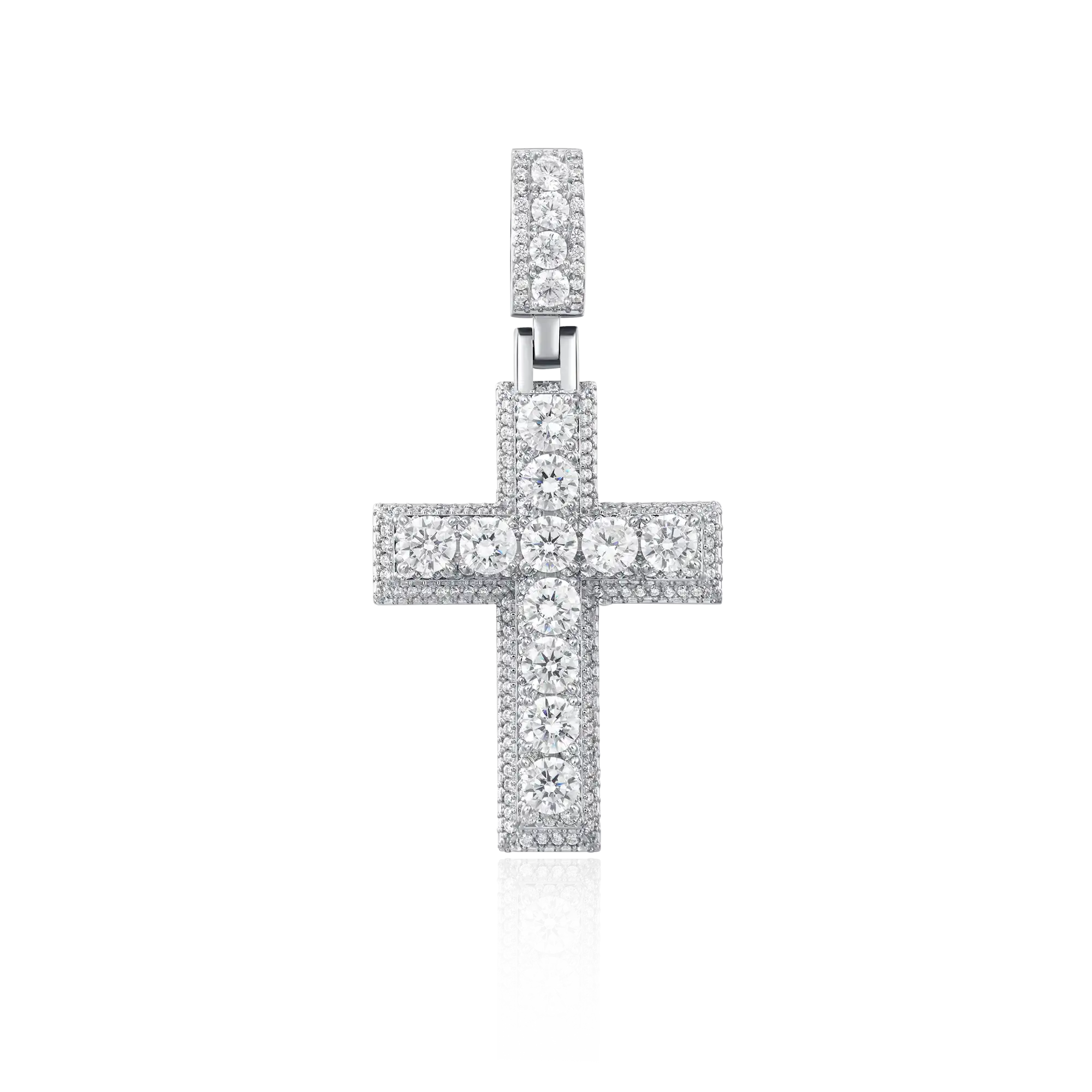 Brilliance Layered Cross Pendant