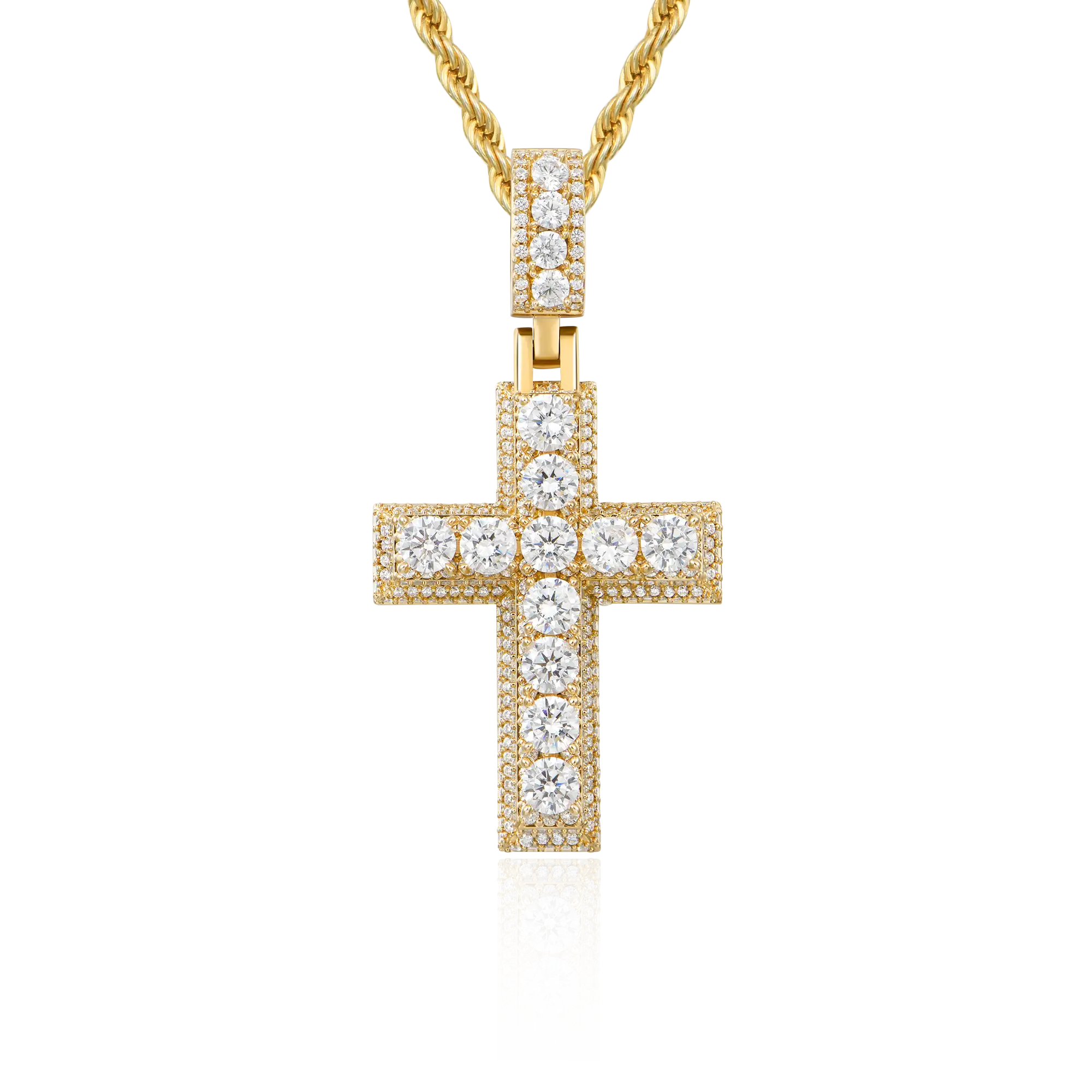 Brilliance Layered Cross Pendant