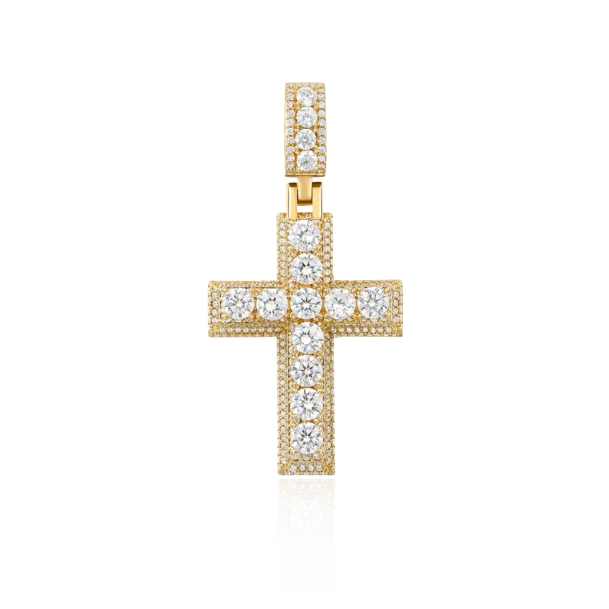 Brilliance Layered Cross Pendant