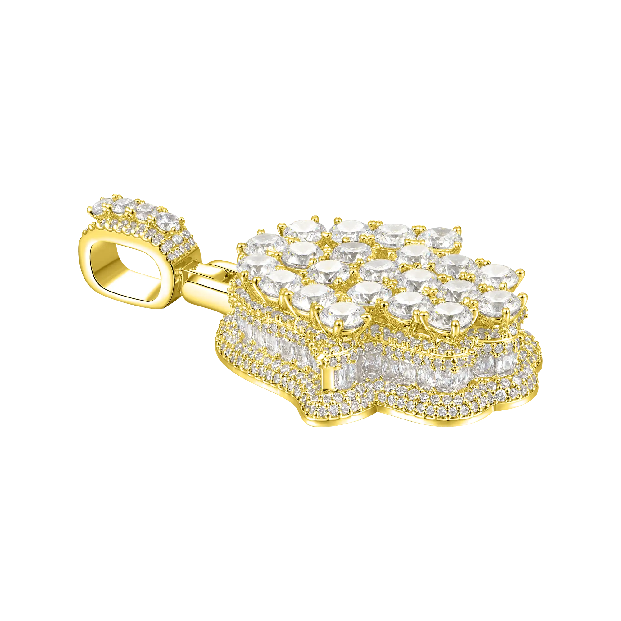 Brilliance Layered Hamsa Pendant