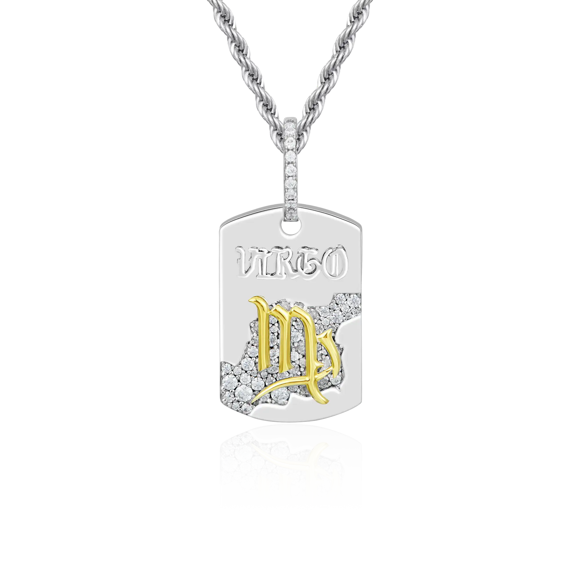 Zodiac Dog Tag Pendant