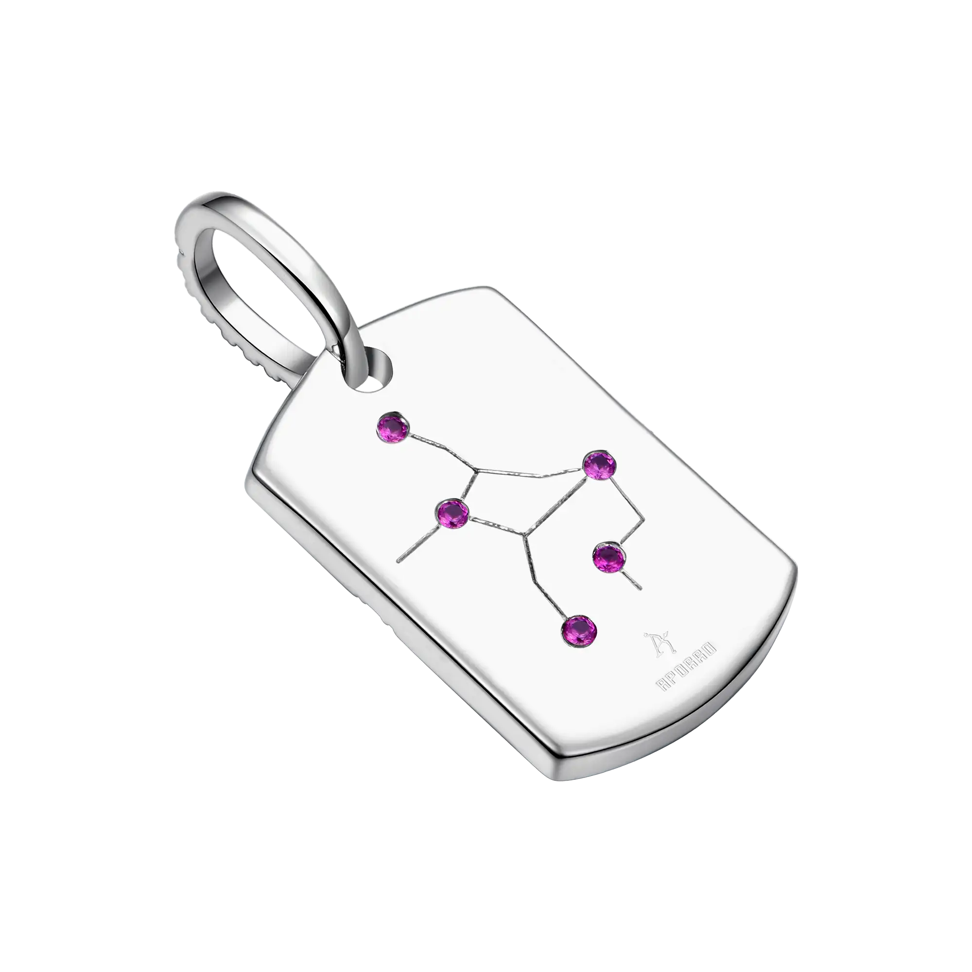 Zodiac Dog Tag Pendant