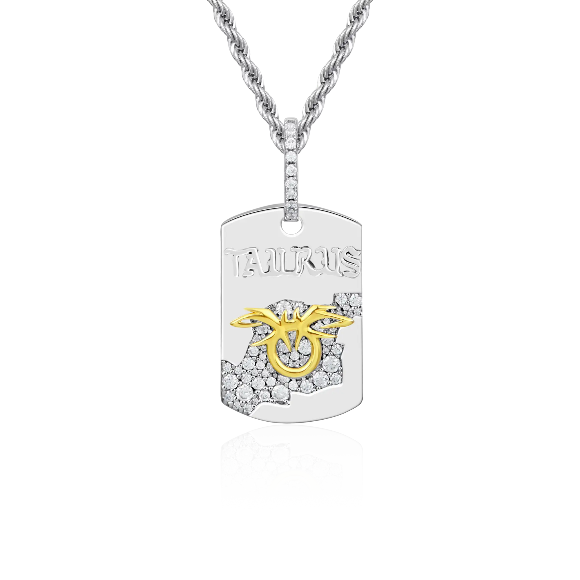 Zodiac Dog Tag Pendant