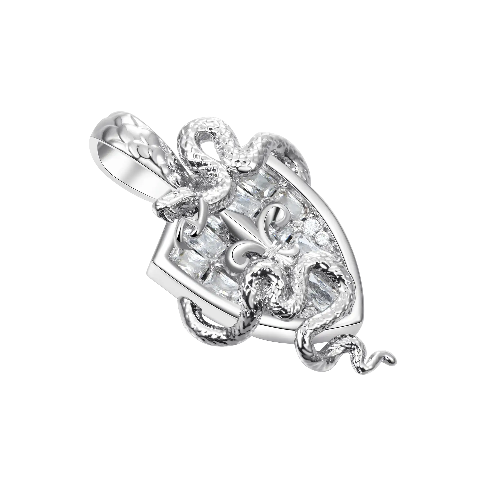 Guardian Shield Snake Pendant - 25mm