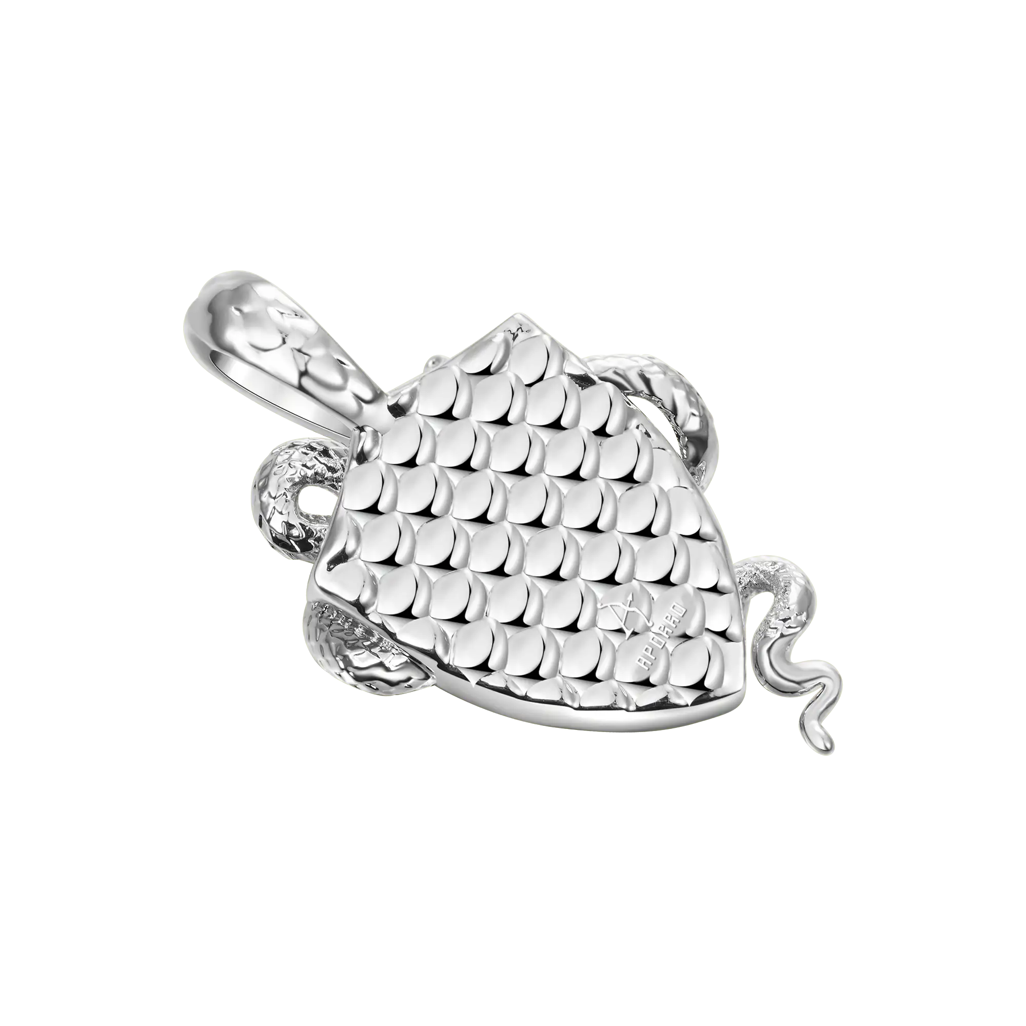 Guardian Shield Snake Pendant - 25mm