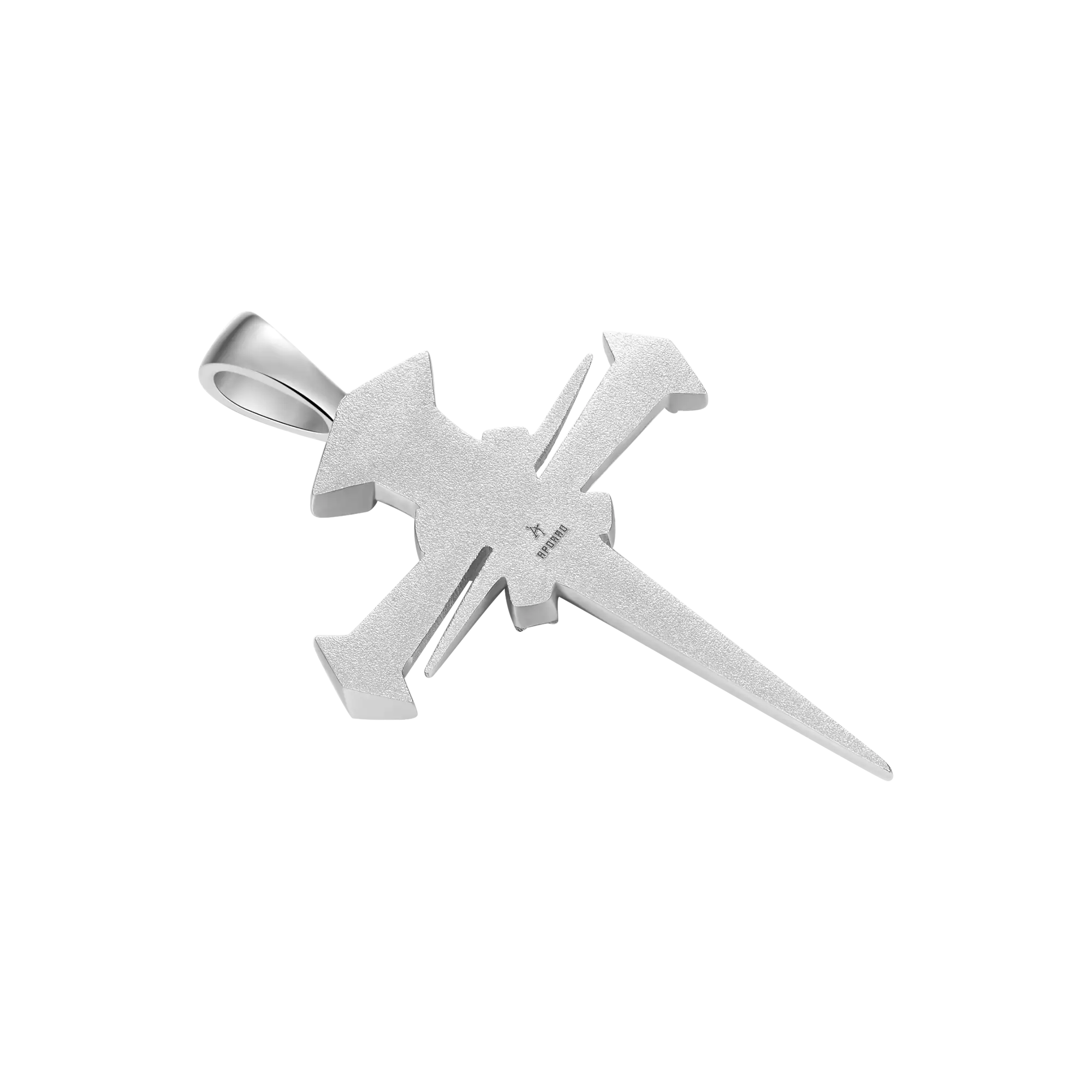 Moissanite Sacred Mercy Nail Cross Pendant