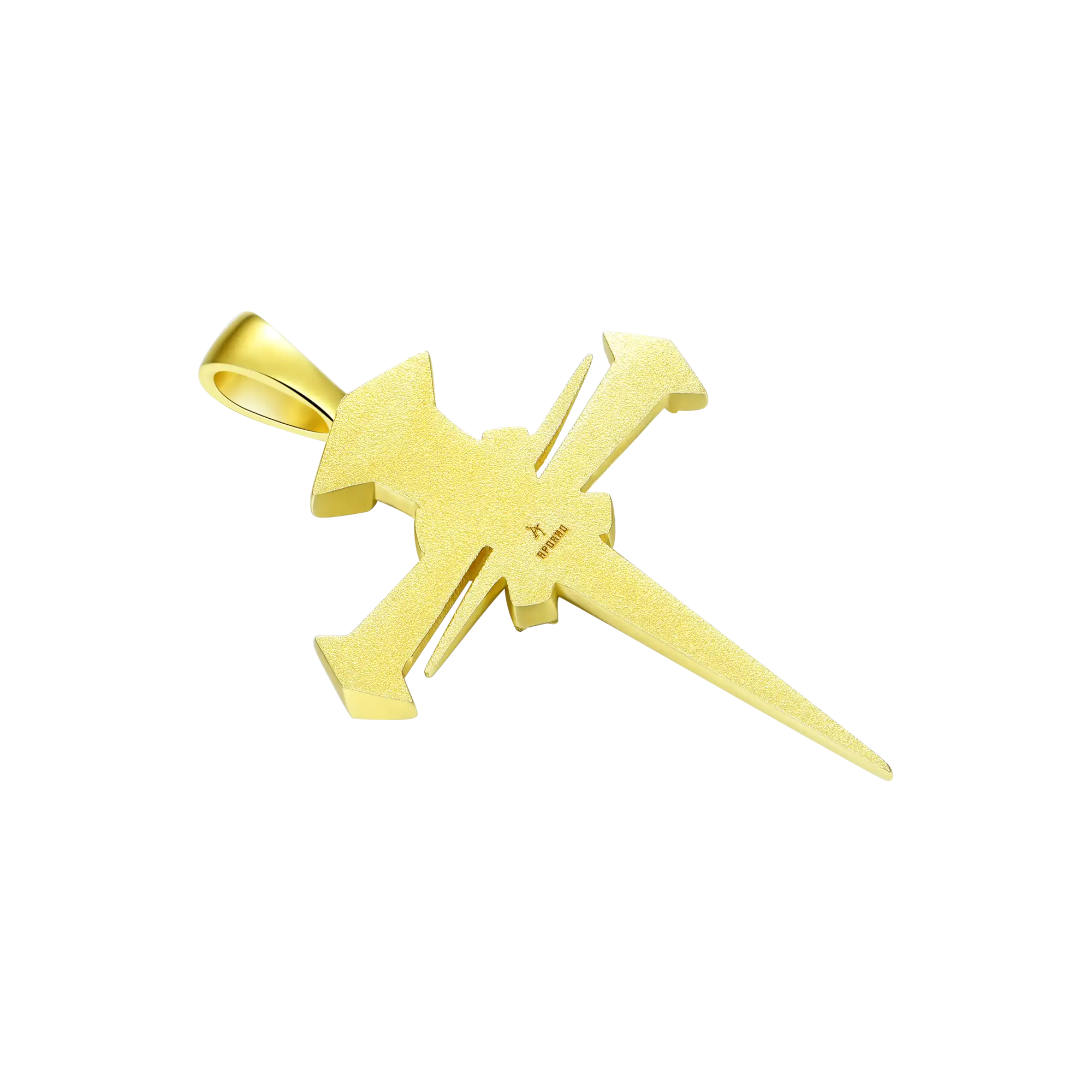 Moissanite Sacred Mercy Nail Cross Pendant