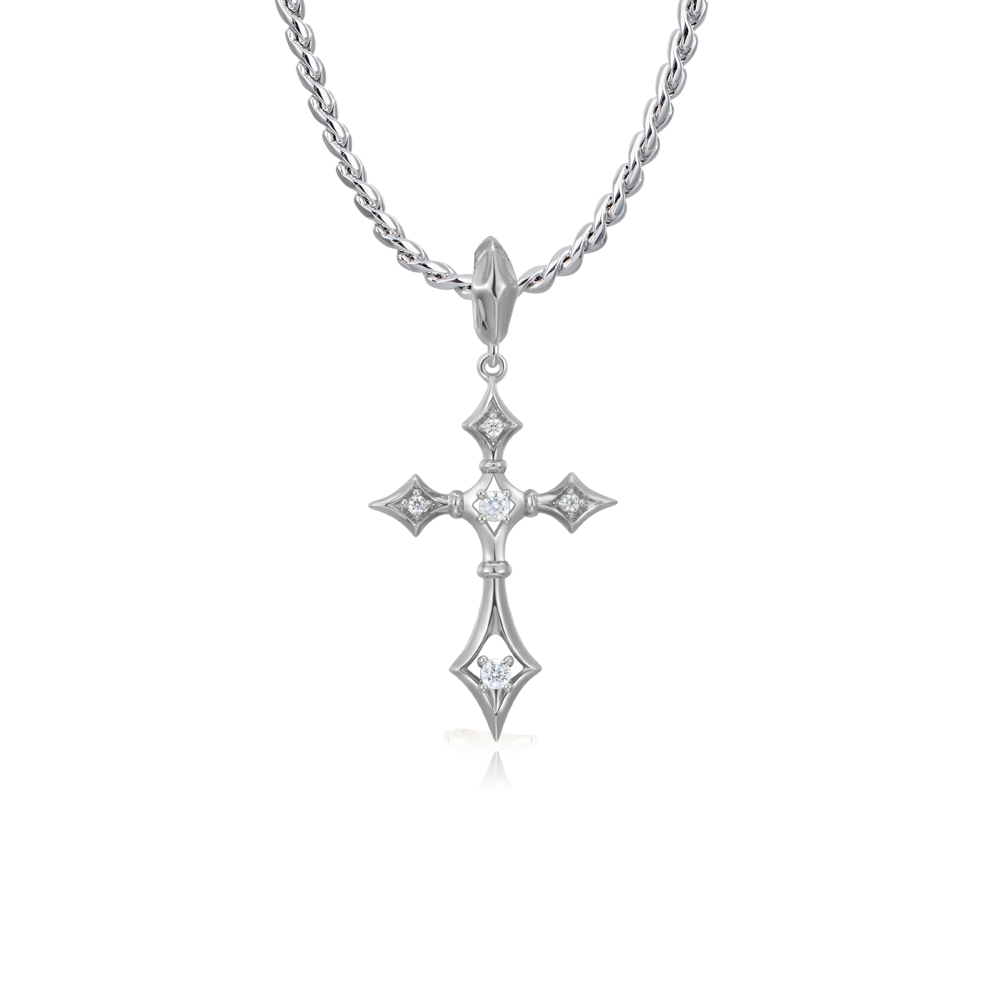Moissanite Sanctum Cross Pendant