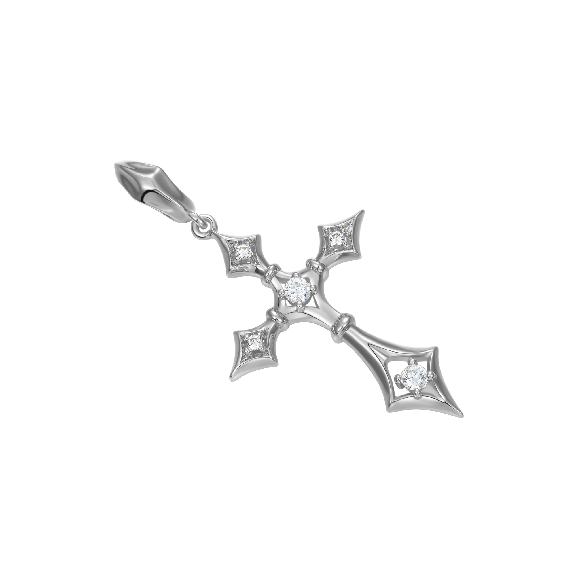 Moissanite Sanctum Cross Pendant
