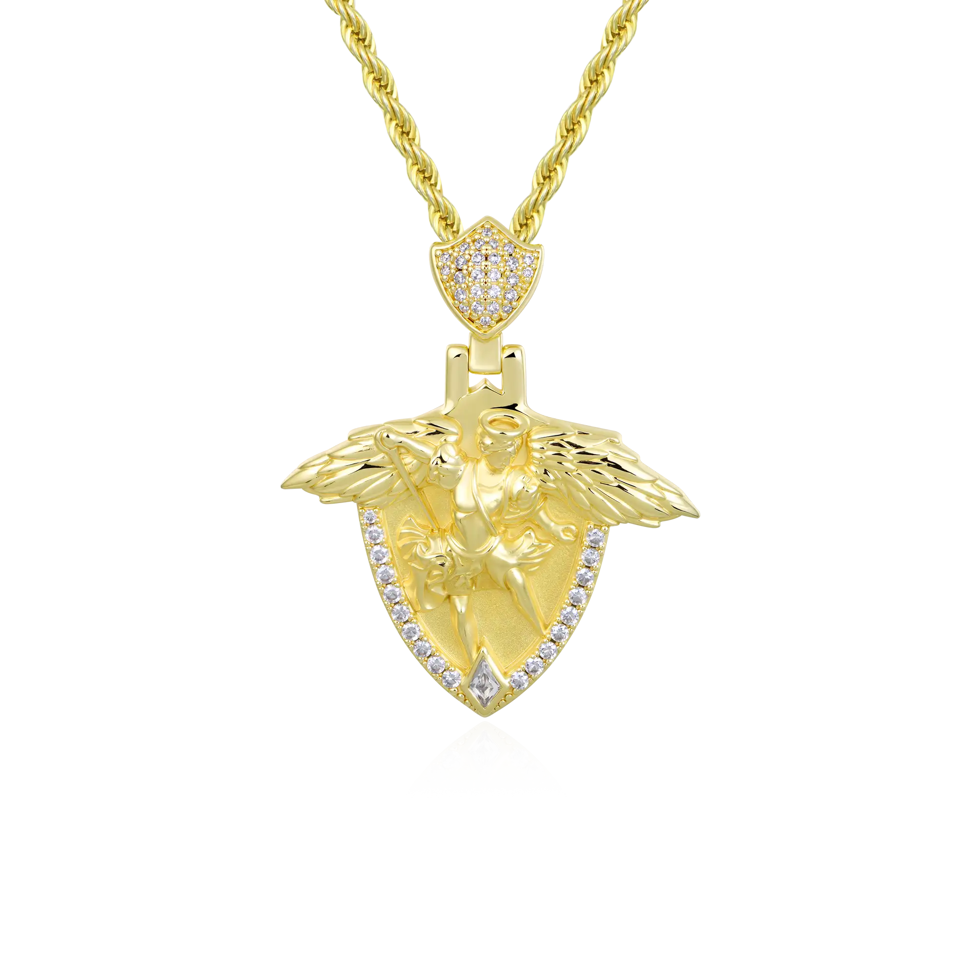Archangel Shield Pendant - Medium