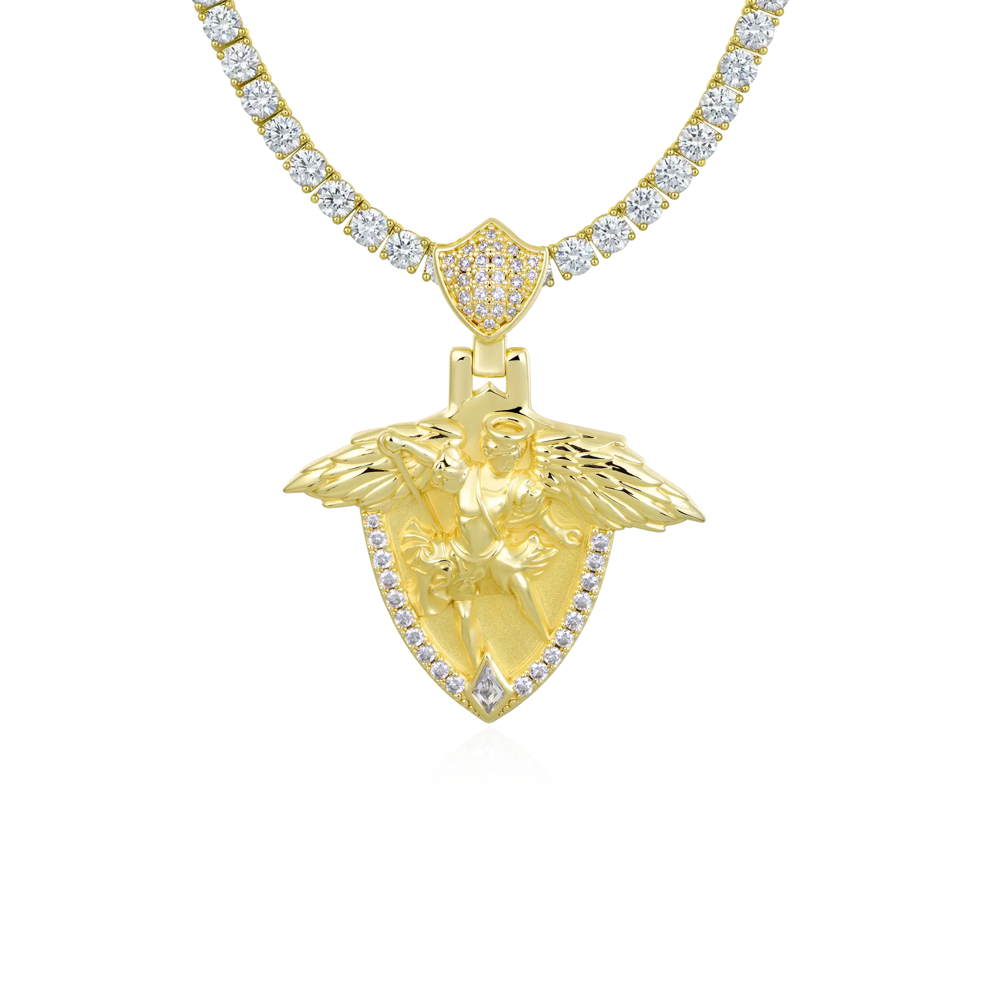 Archangel Shield Pendant - Medium
