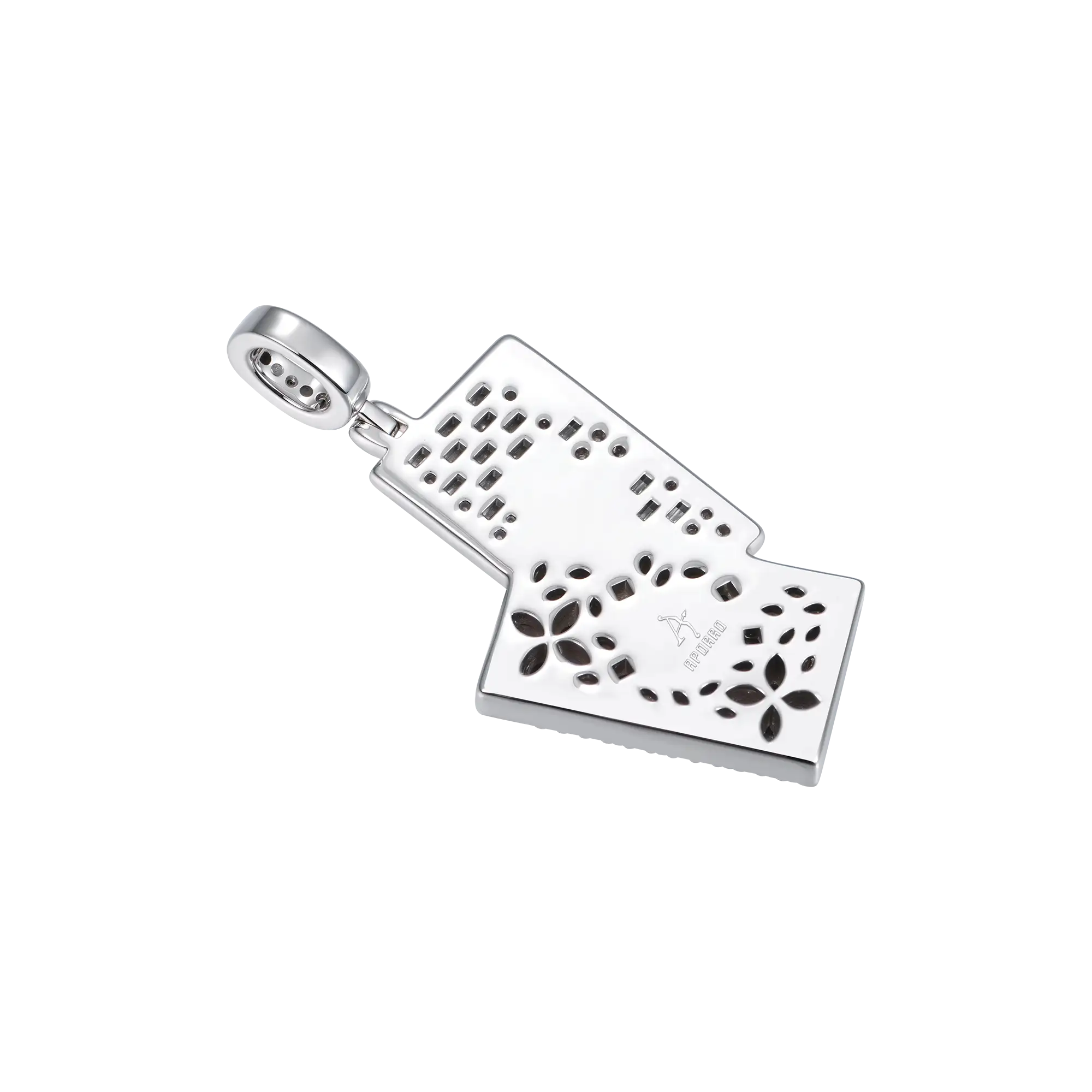 Iced Spade Poker Pendant