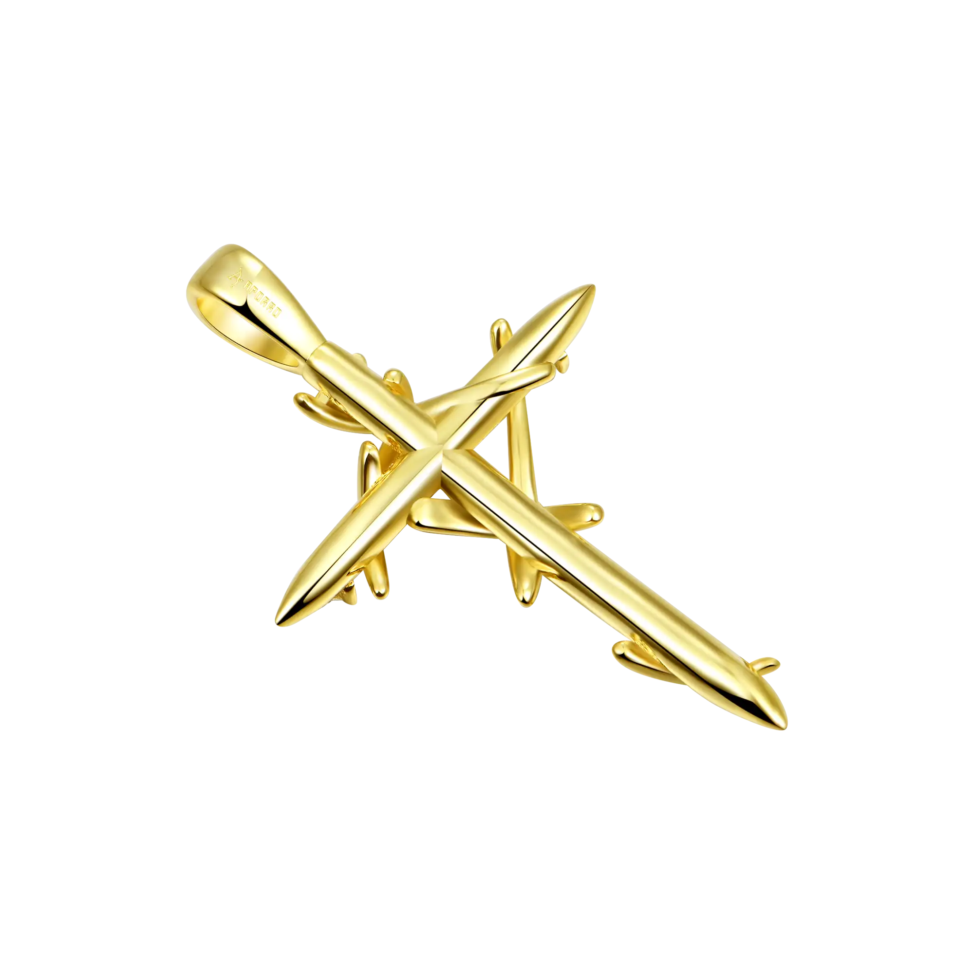 Double Classic Cross Pendant & Chain Quad Set