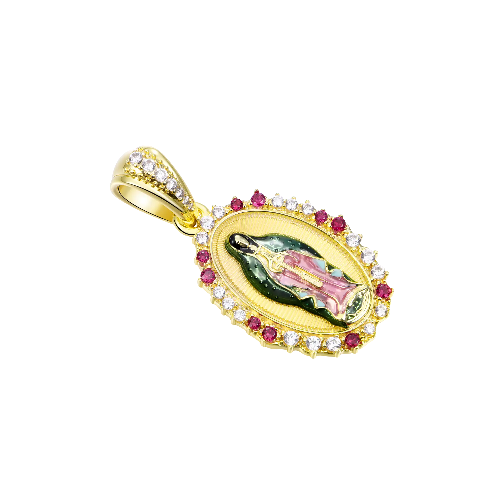 Saint Mary Double Pendant & Chain Layer Set