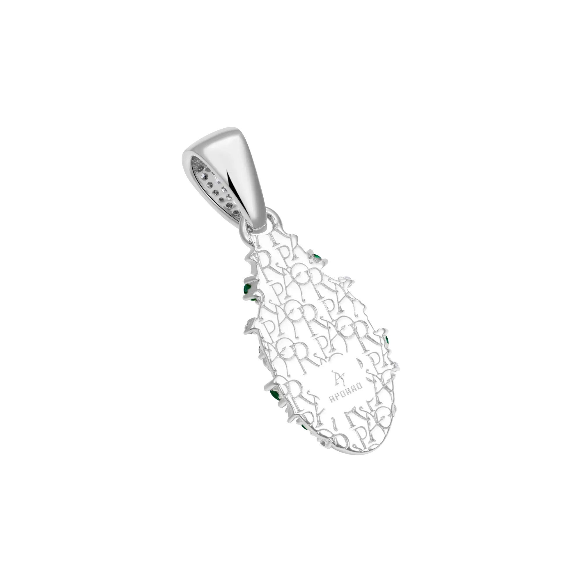 Saint Mary Emerald Pendant