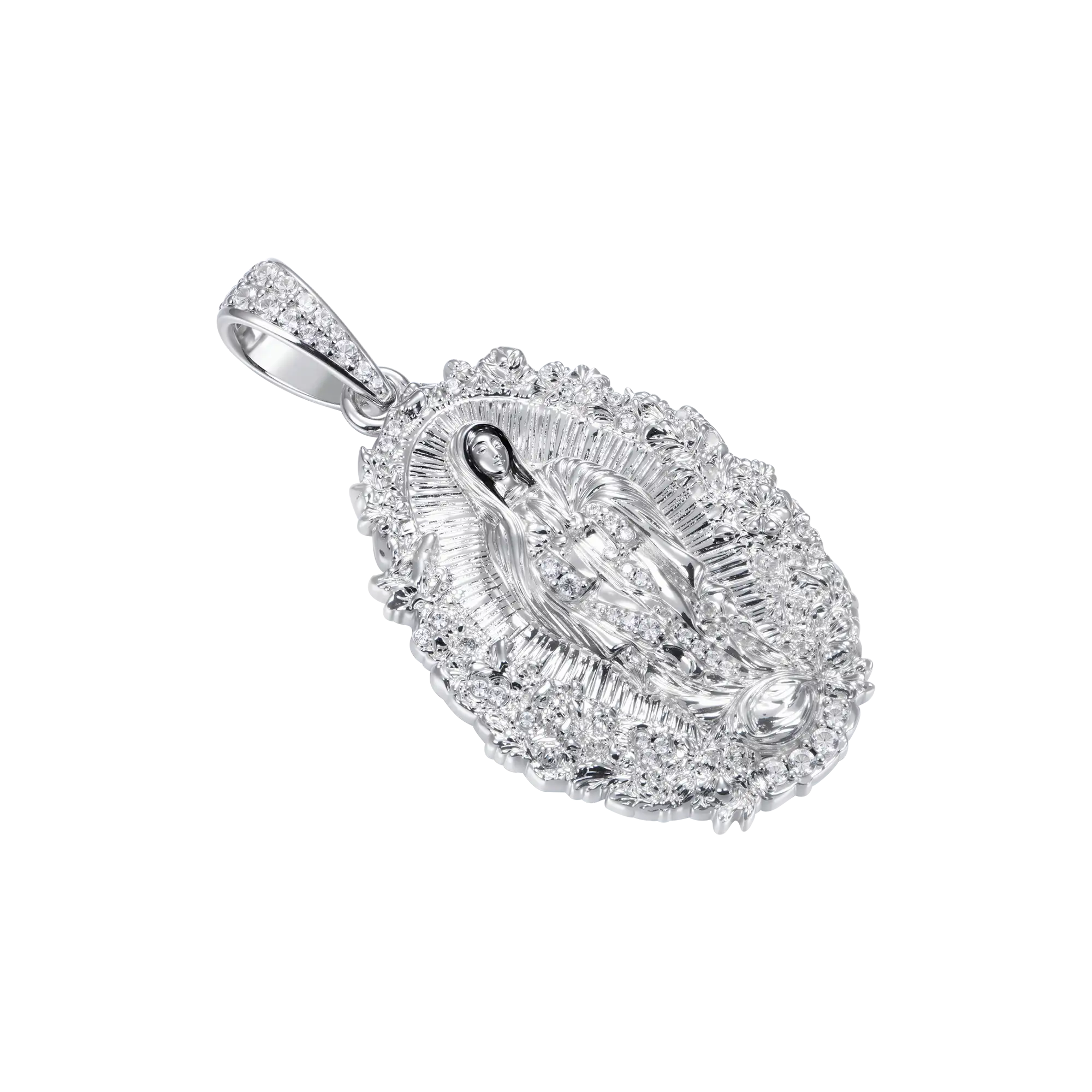 Saint Mary Floral Grace Pendant