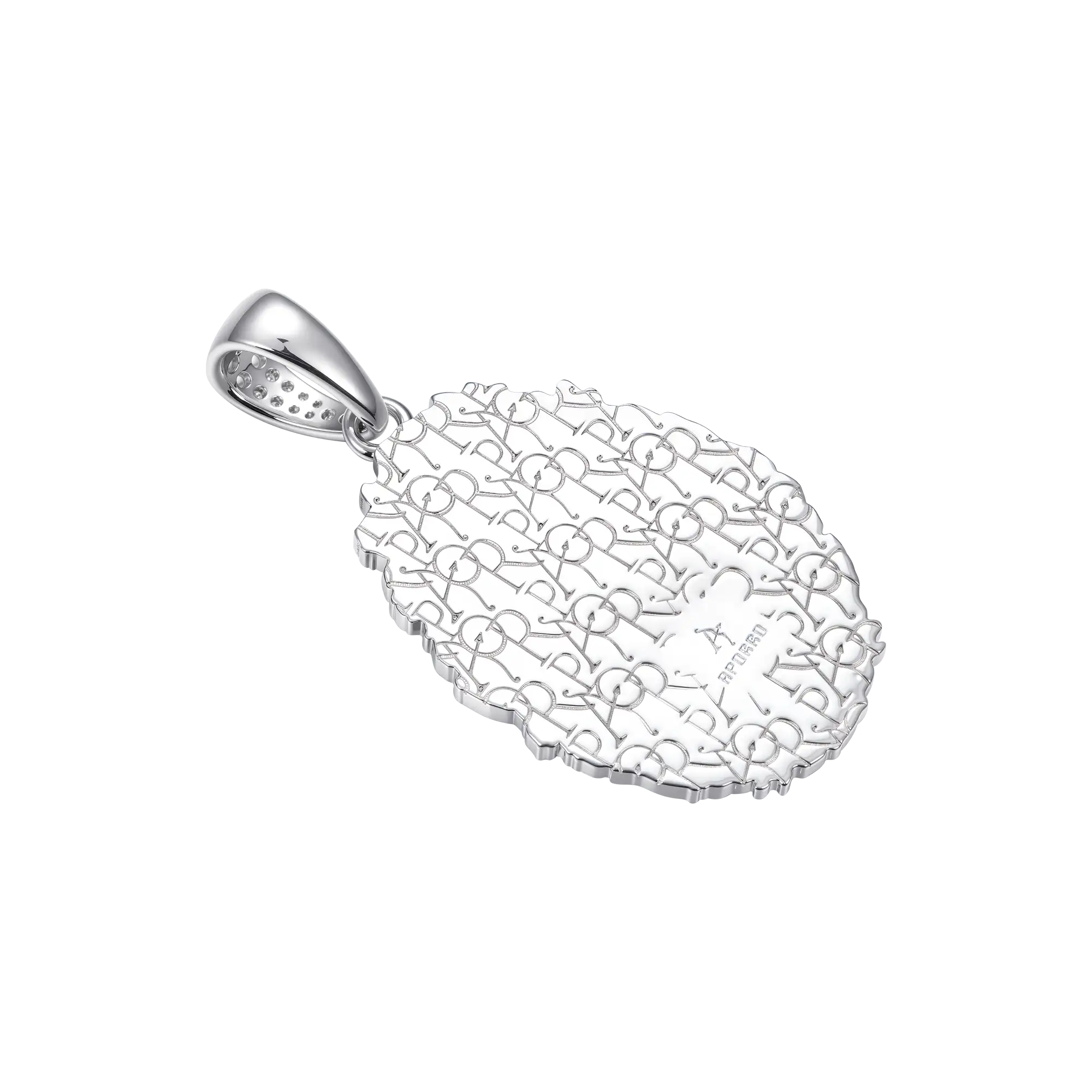 Moissanite Saint Mary Floral Grace Pendant