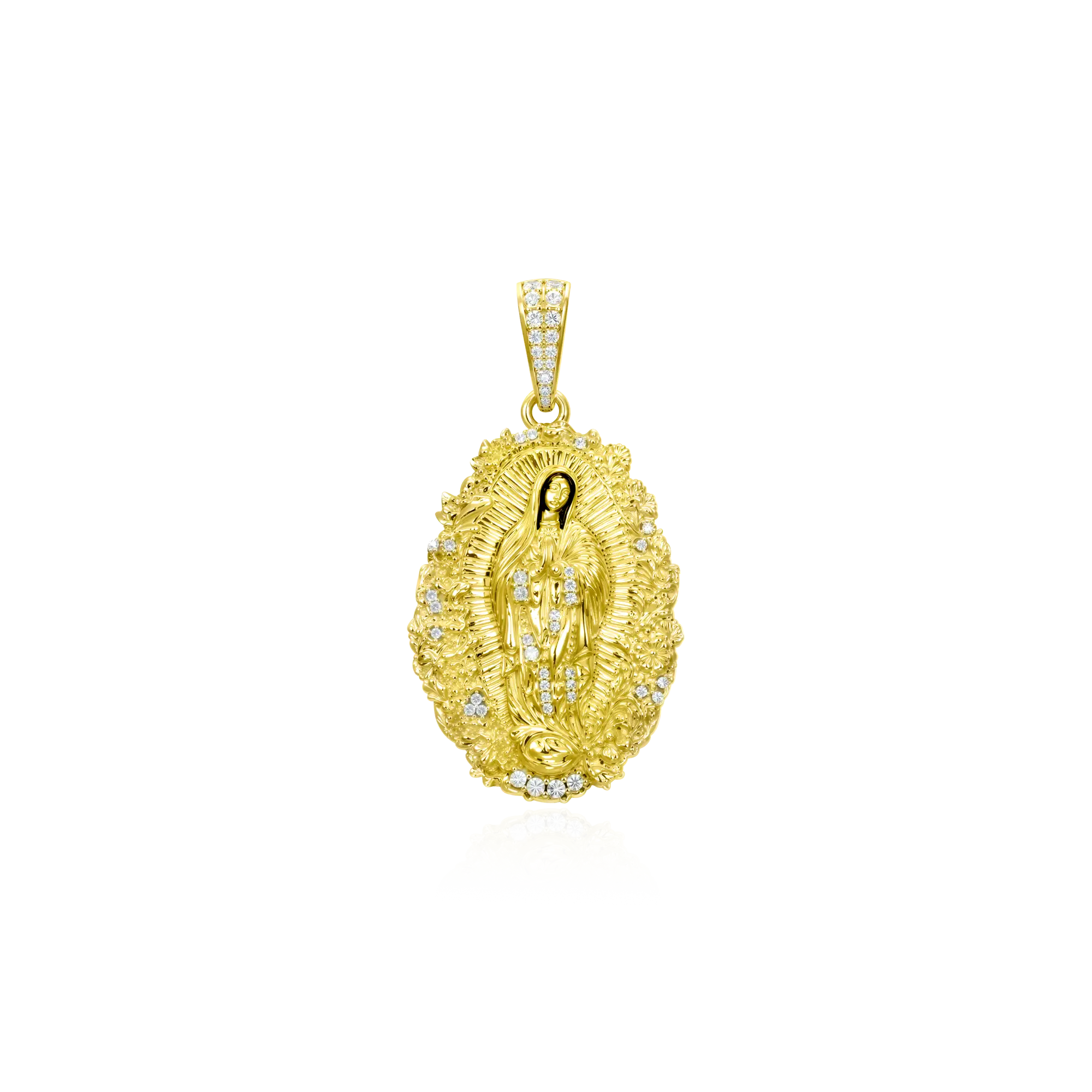 Saint Mary Floral Grace Pendant