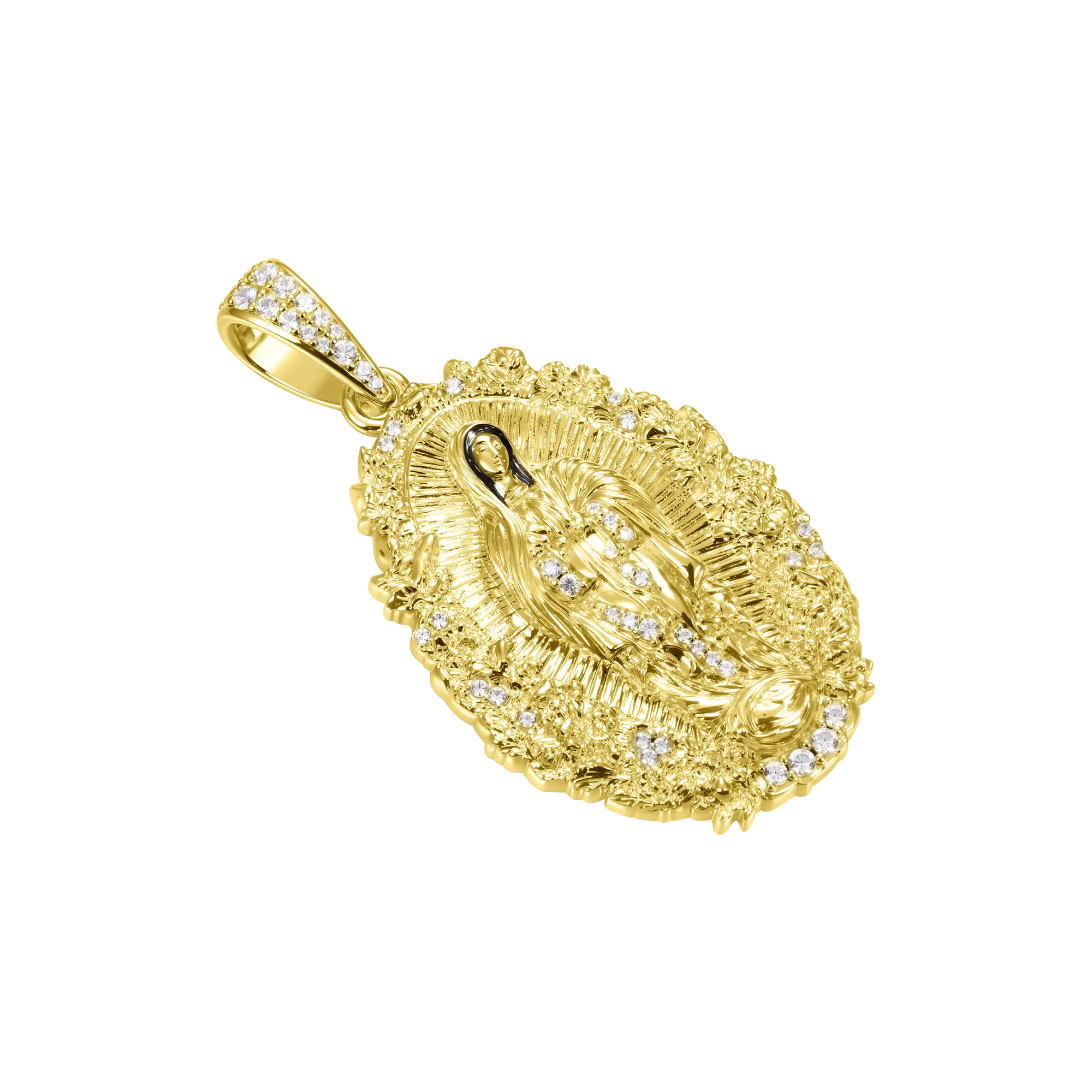 Saint Mary Floral Grace Pendant