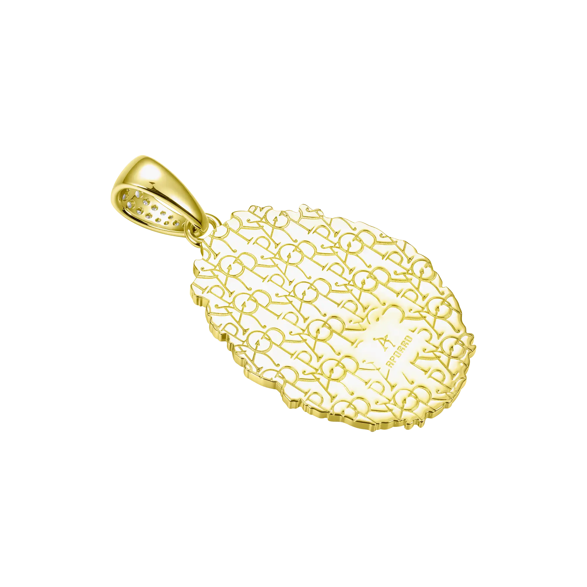 Moissanite Saint Mary Floral Grace Pendant