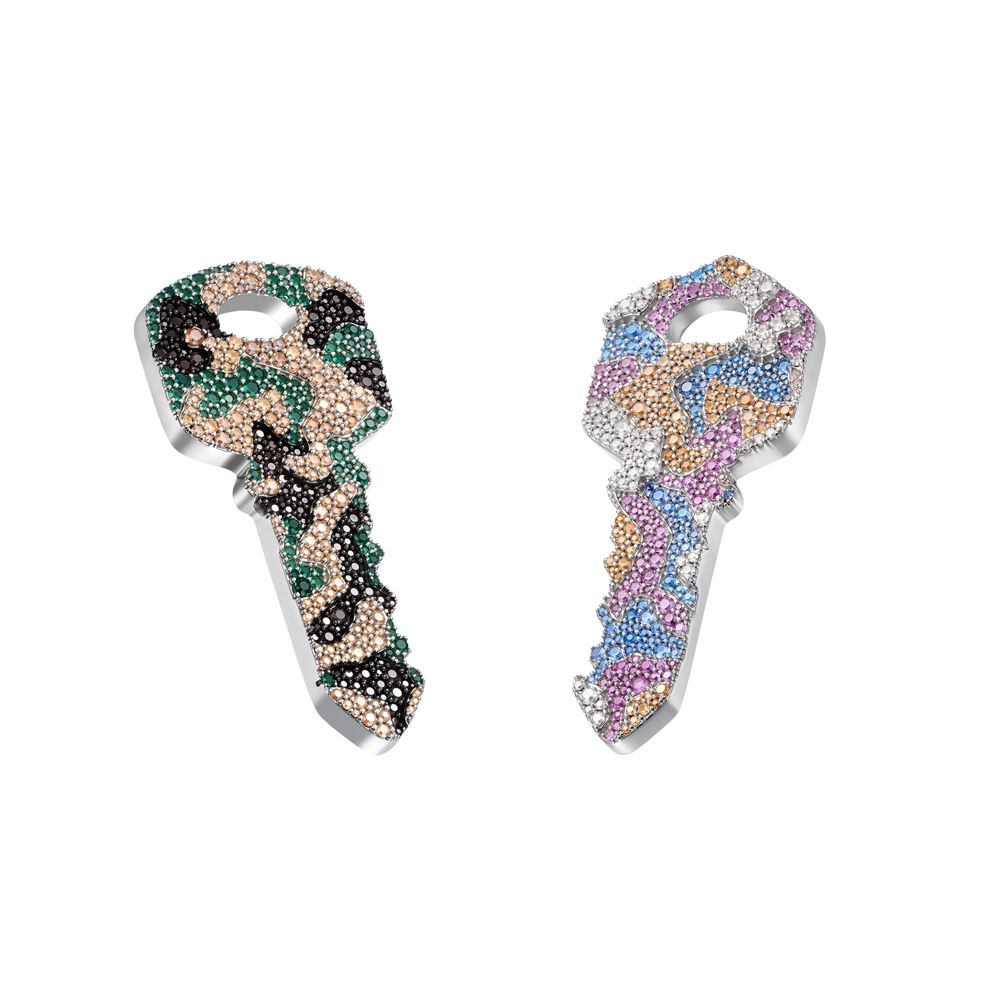 Camo Key Pendant Set