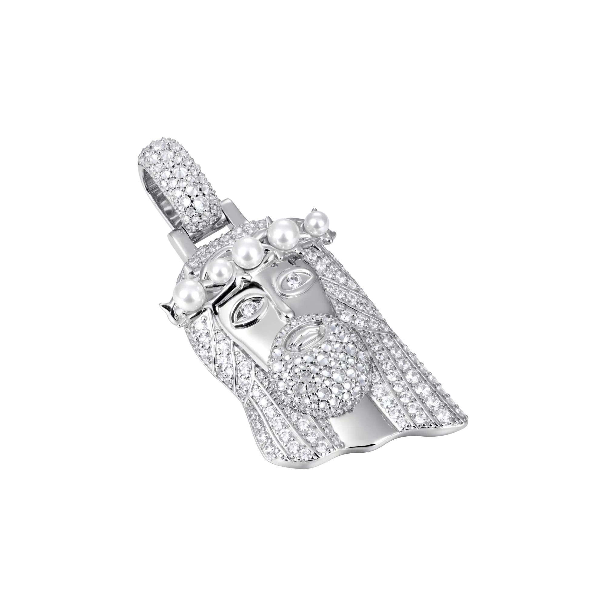 Pearl Stellar Jesus Pendant - Small