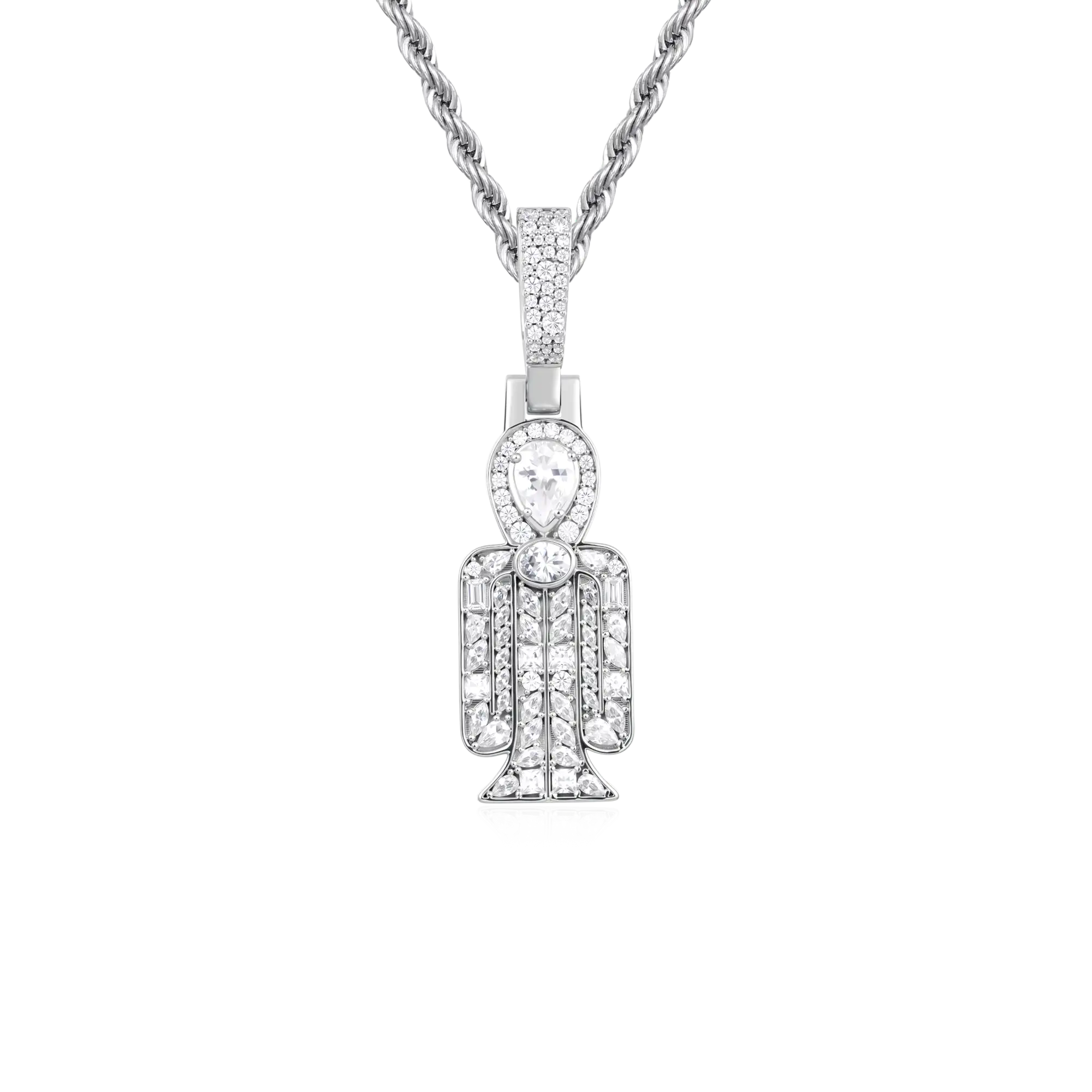 Multi-Cut Mosaic Radiant Tyet Pendant