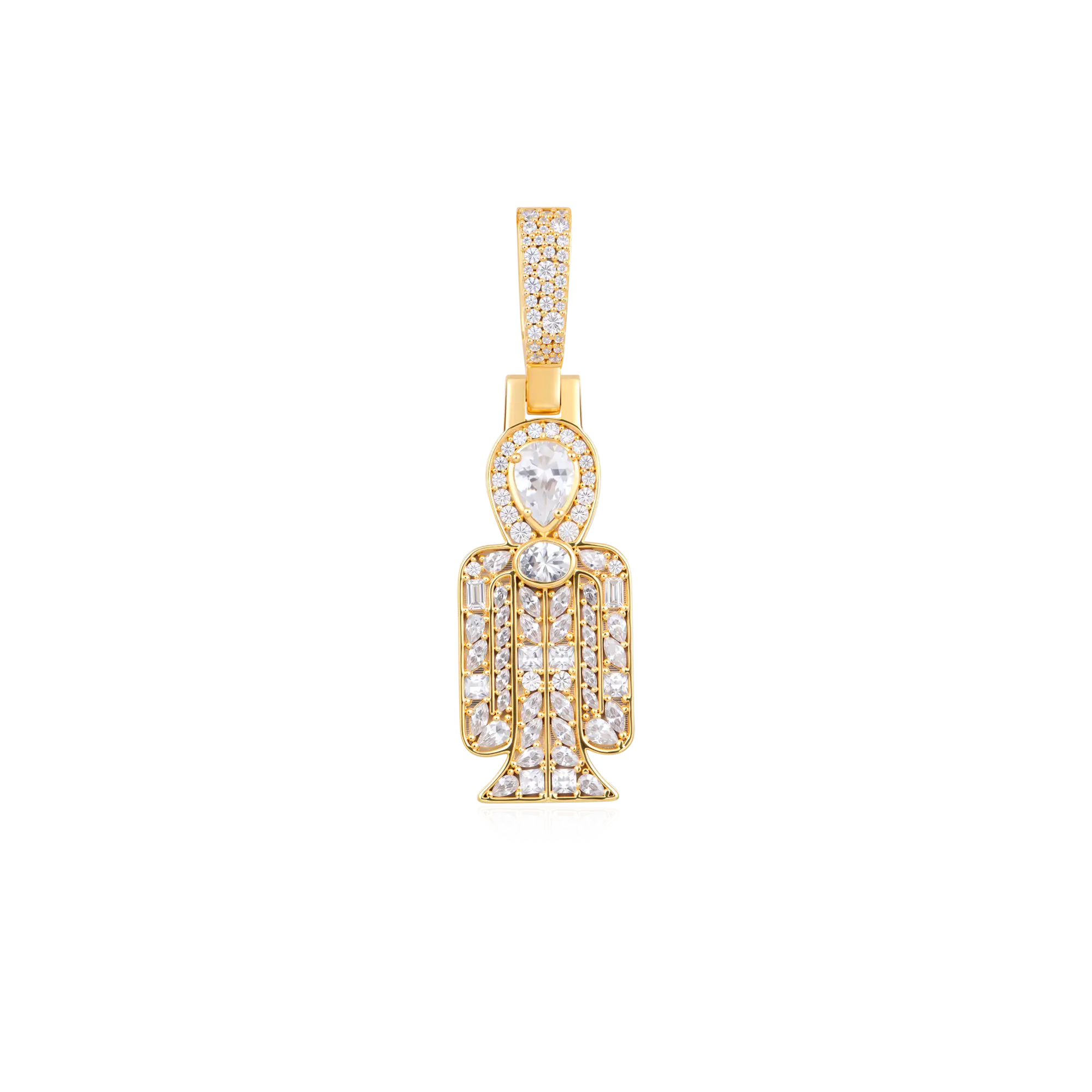 Multi-Cut Mosaic Radiant Tyet Pendant