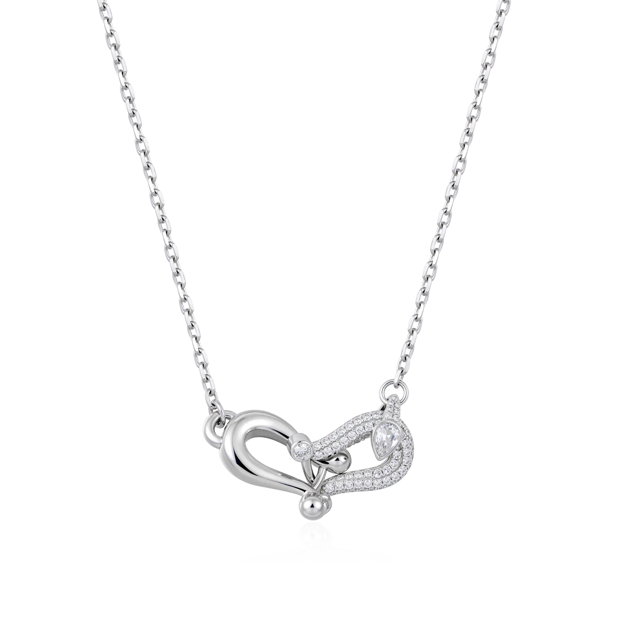 Horseshoe Lock Necklace – Lucky Horseshoe Pendant – APORRO