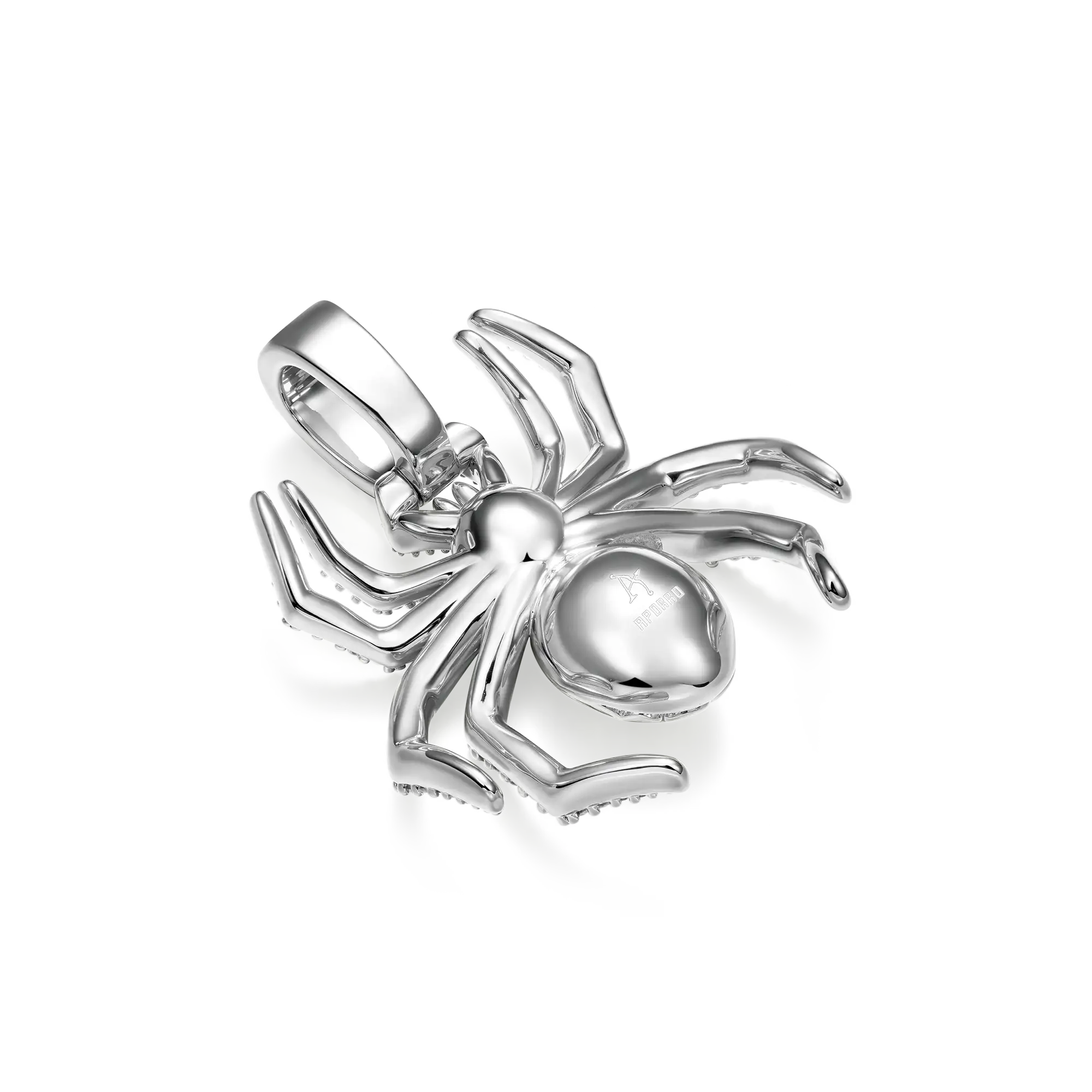 Sparkling 3D Spider Pendant