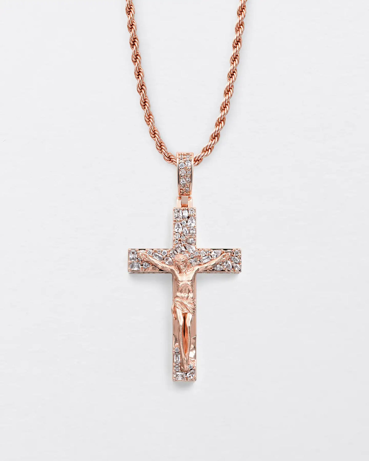 Fancy-Cut Jesus Cross Pendant