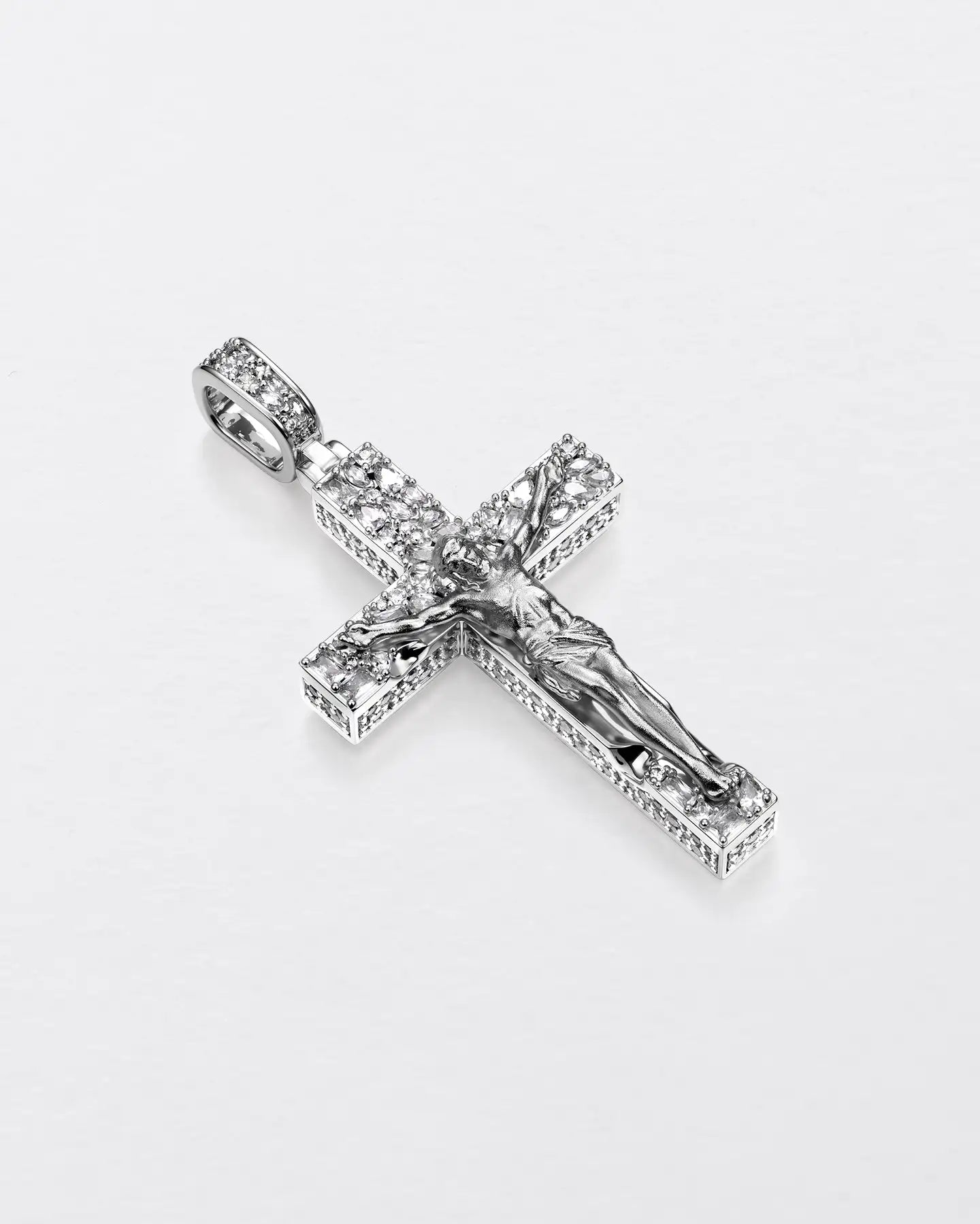 Fancy-Cut Jesus Cross Pendant