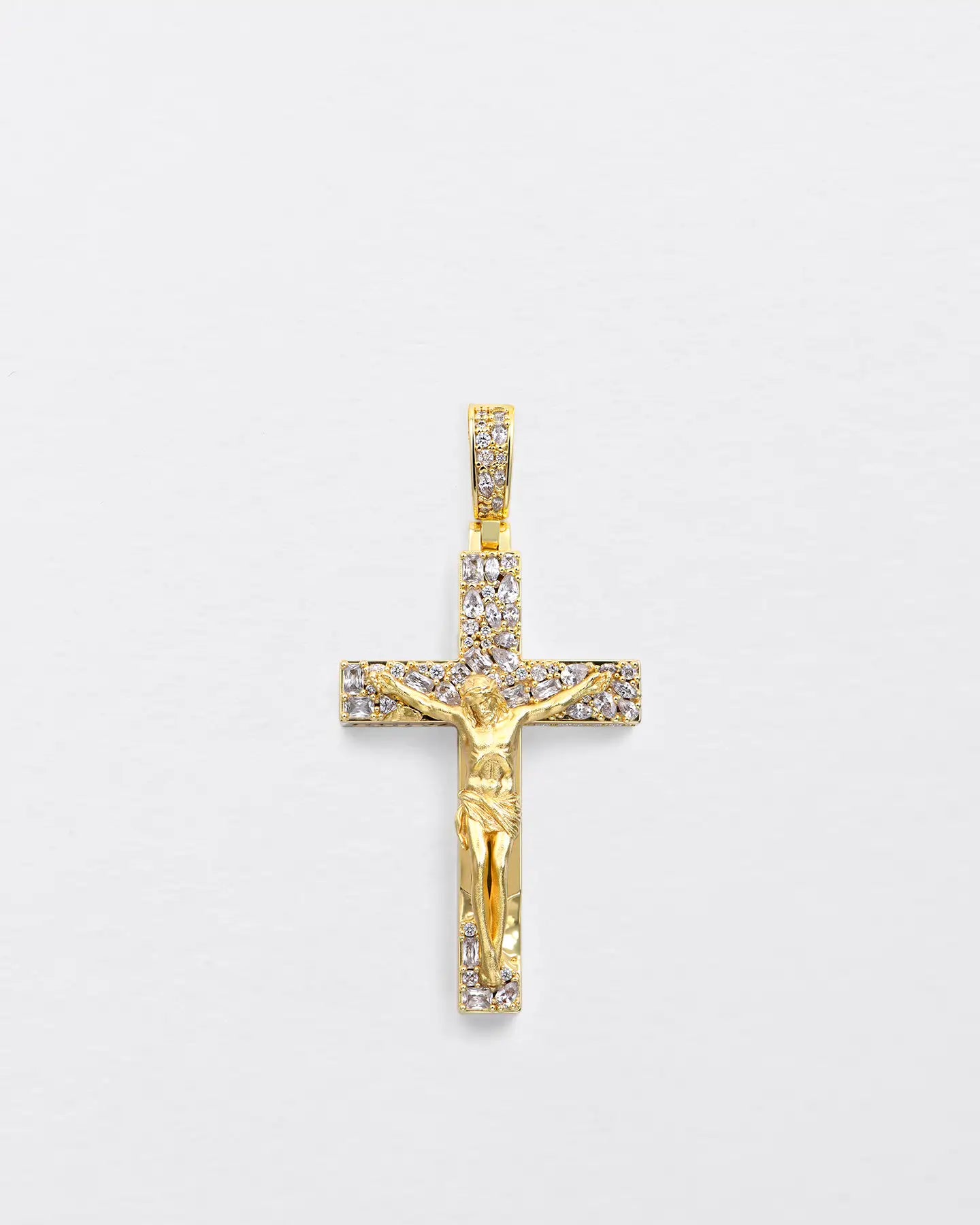 Fancy-Cut Jesus Cross Pendant
