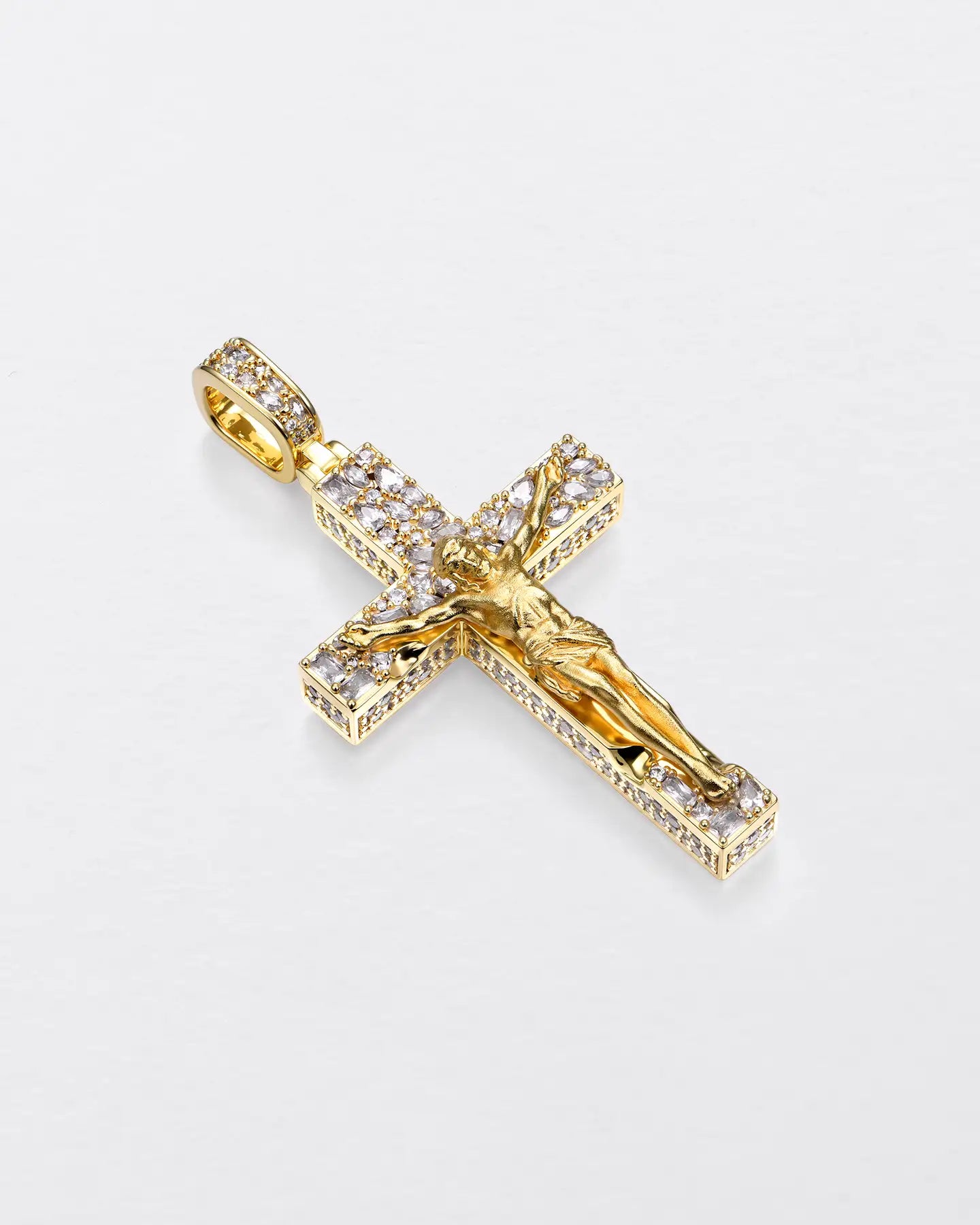 Fancy-Cut Jesus Cross Pendant