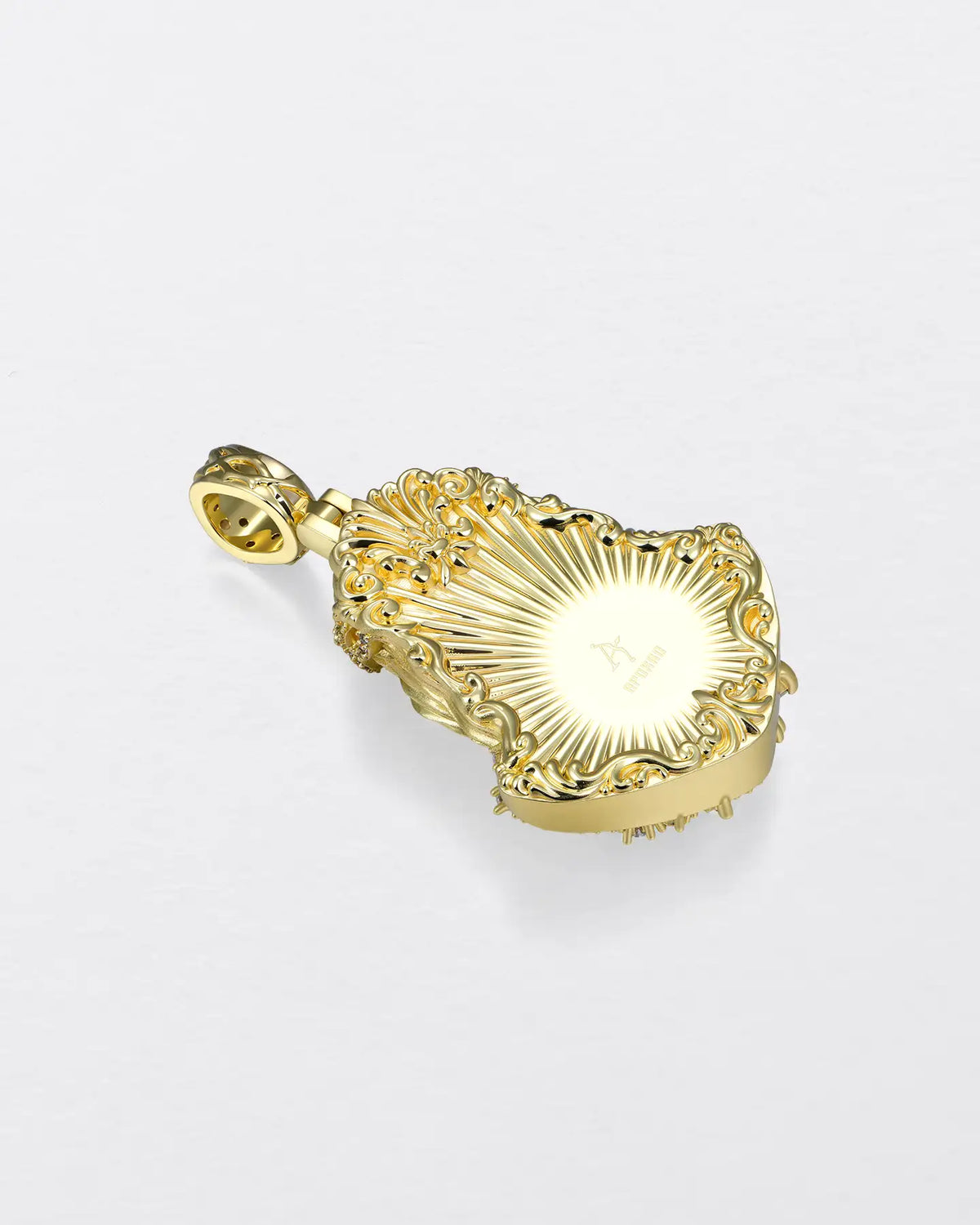 Fancy-Cut Sculptural Jesus Pendant