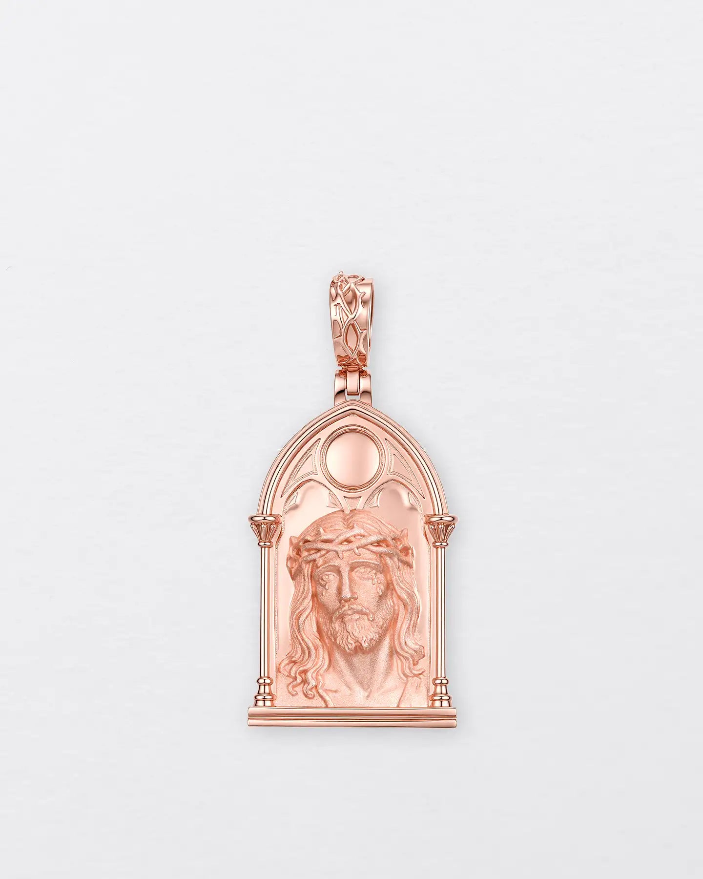 Gothic Window Jesus Pendant