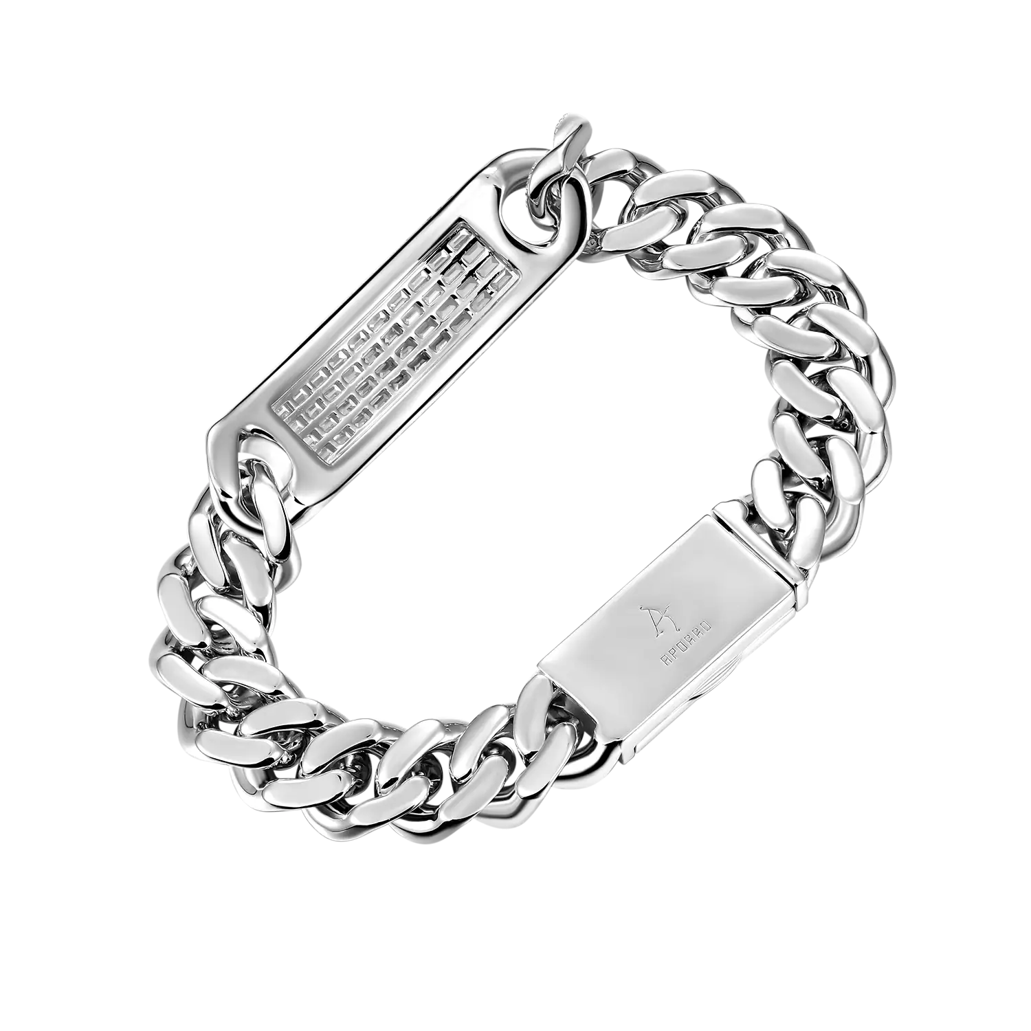 12mm Moissanite Iced Name/Icon Custom Cuban Bracelet