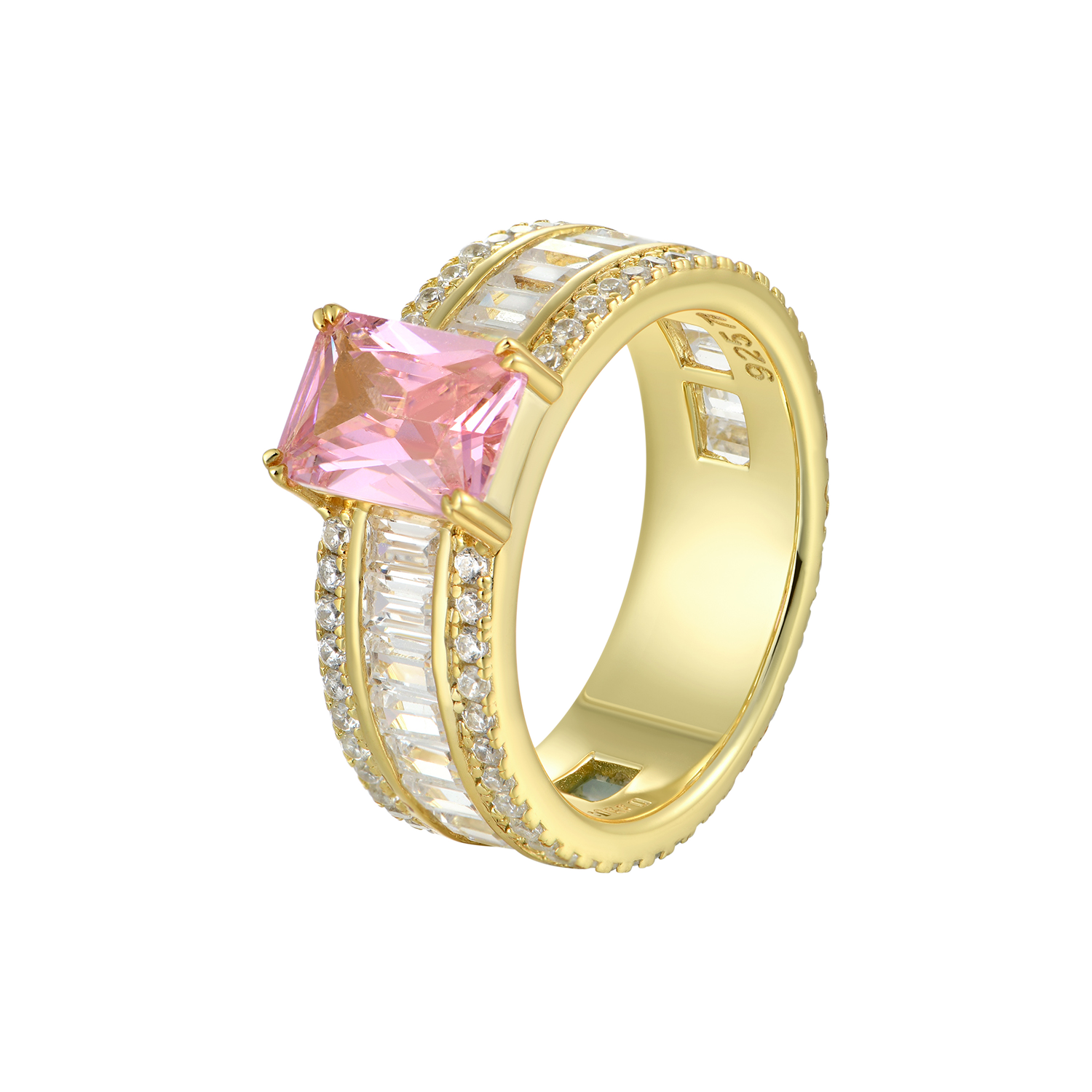 Custom Emerald Cut Band Ring