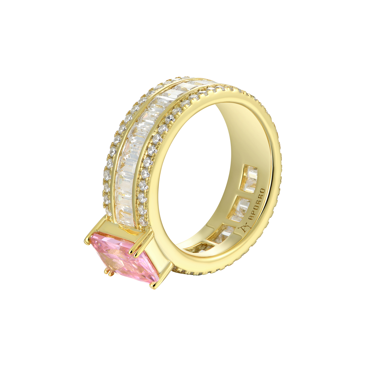 Custom Emerald Cut Band Ring