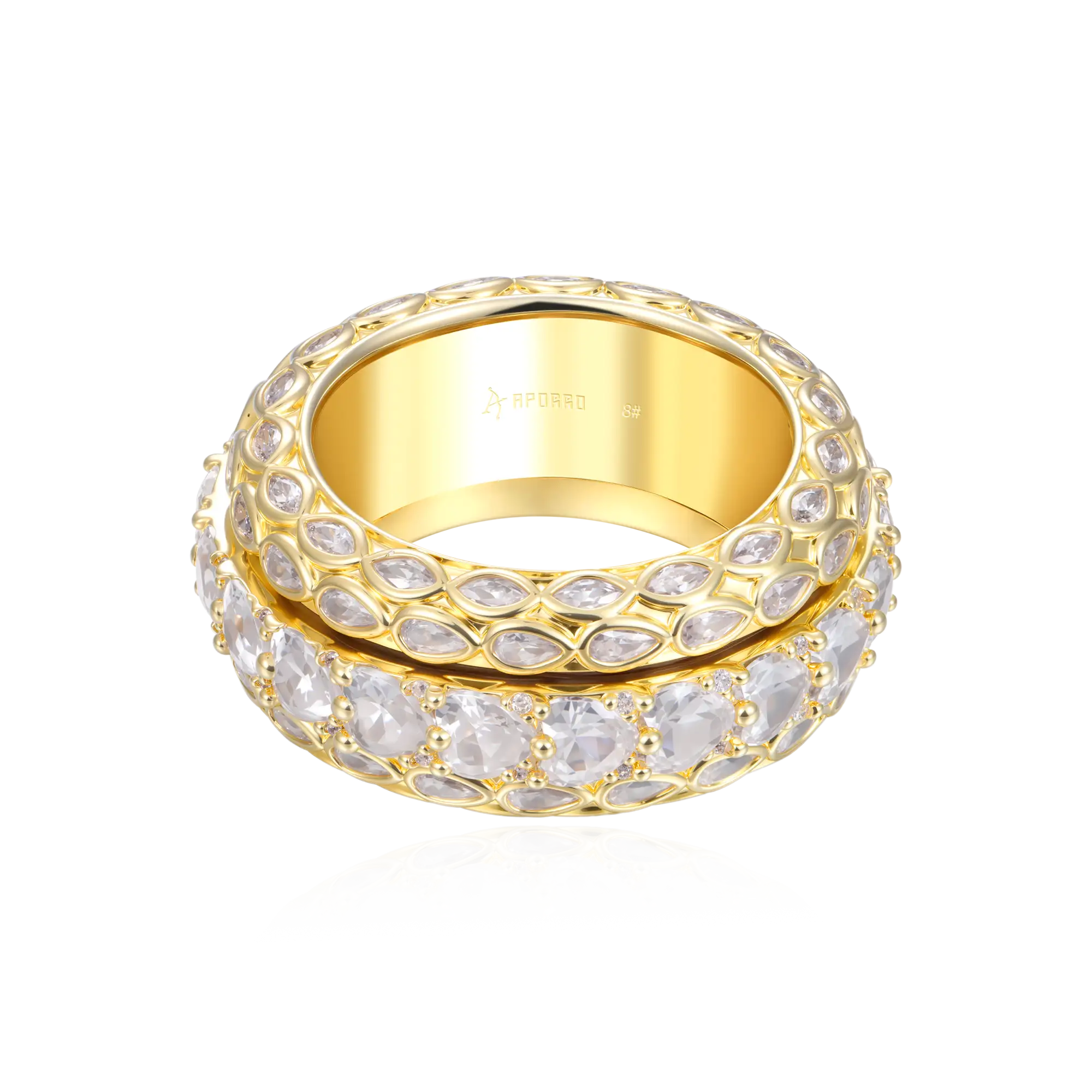 Eternal Motion Mosaic Band Ring